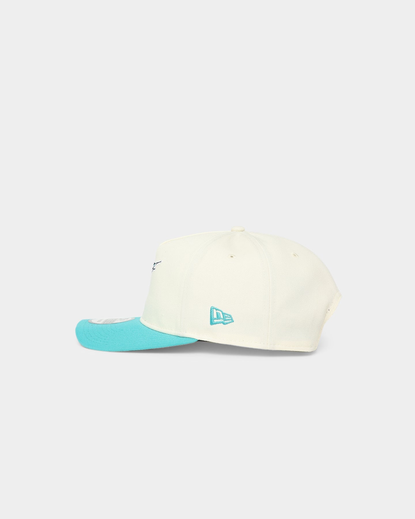 New Era Florida Marlins 1997 'Off White World Series Side Patch' Old Golfer Snapback Chrome White