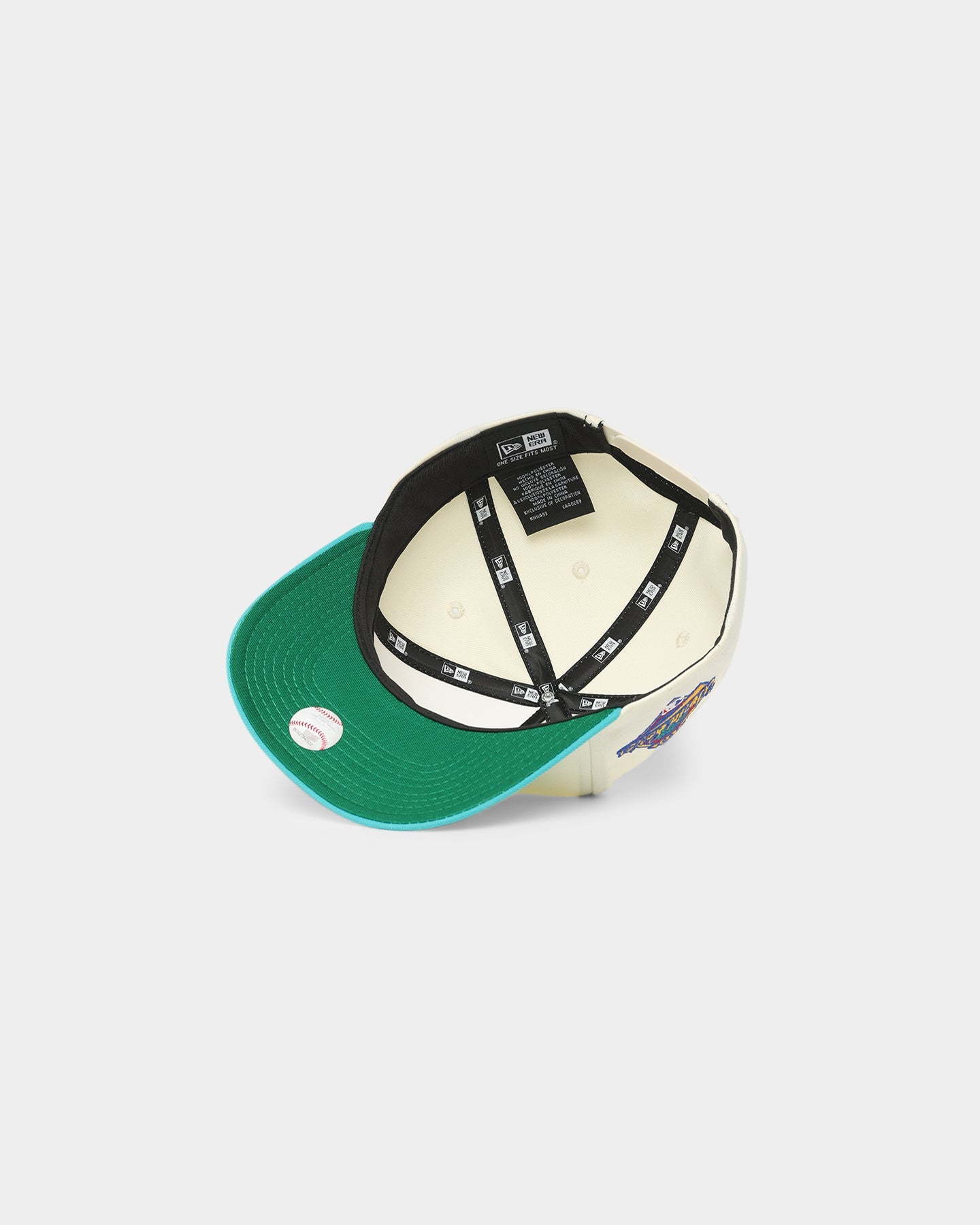 New Era Florida Marlins 1997 'Off White World Series Side Patch' Old Golfer Snapback Chrome White