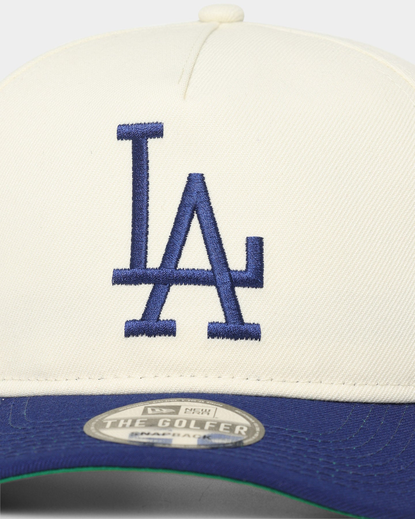 New Era Los Angeles Dodgers 1963 'Off White World Series Side Patch' Old Golfer Snapback Chrome White