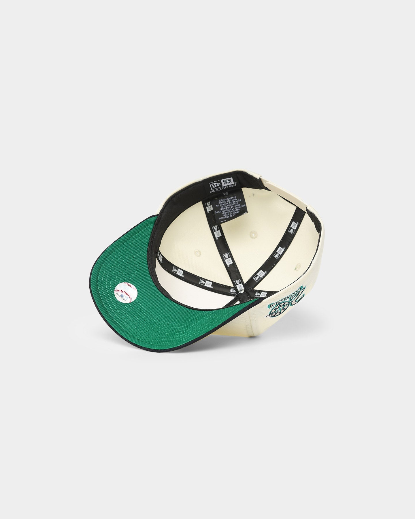 New Era Seattle Mariners 20th Anniversary 'Off White World Series Side Patch' Old Golfer Snapback Chrome White