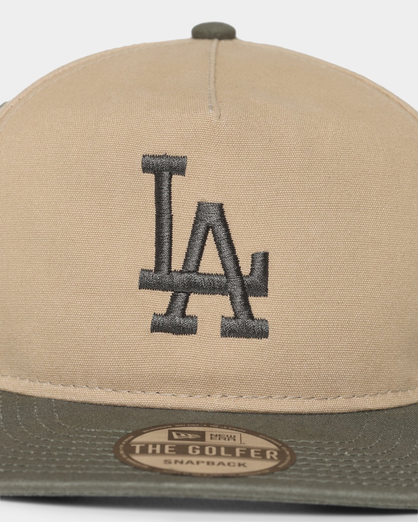New Era Los Angeles Dodgers Golfer Snapback Khaki/Olive
