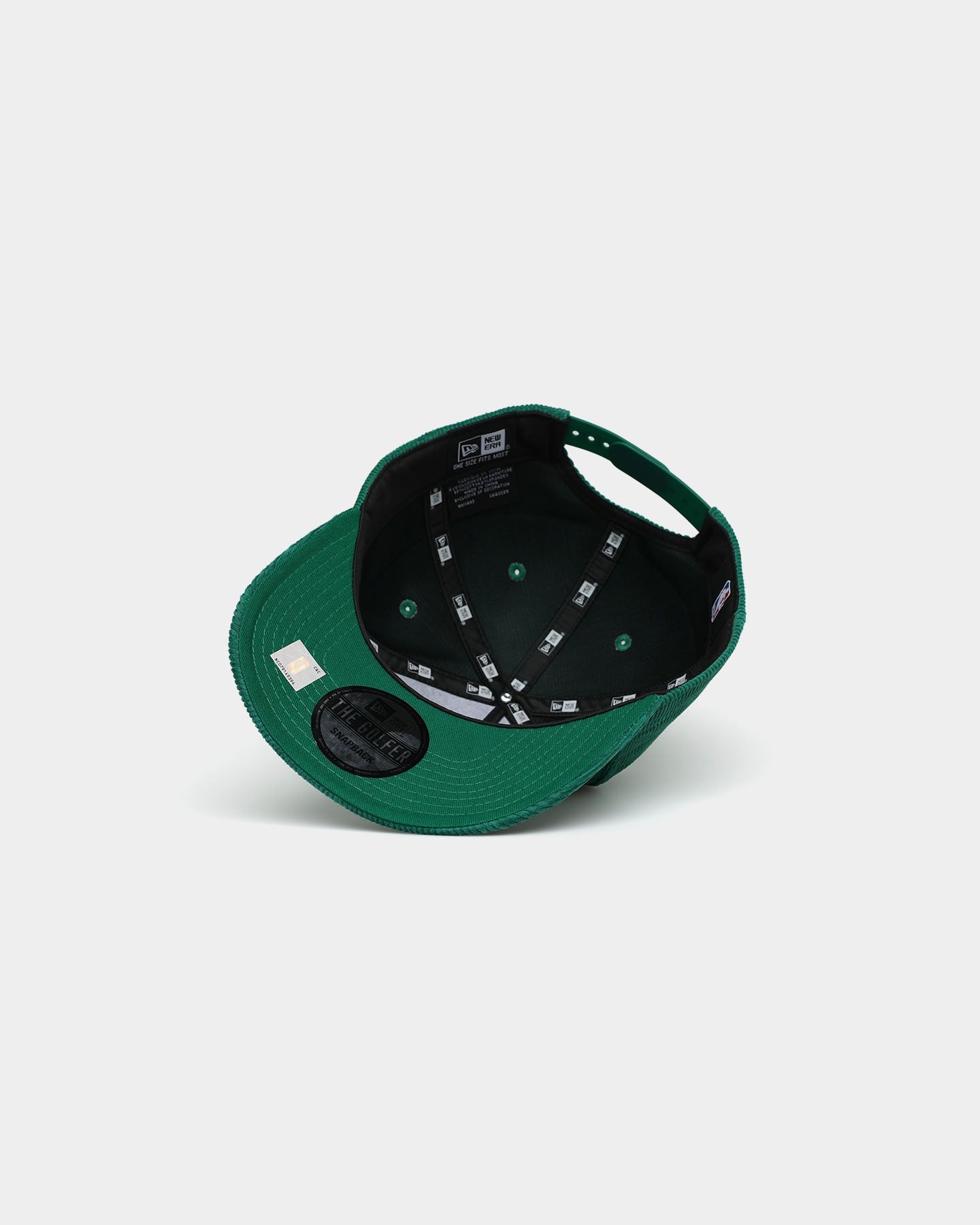 New Era Boston Celtics 'OG Team Script' Corduroy Golfer Snapback Original Team Colours