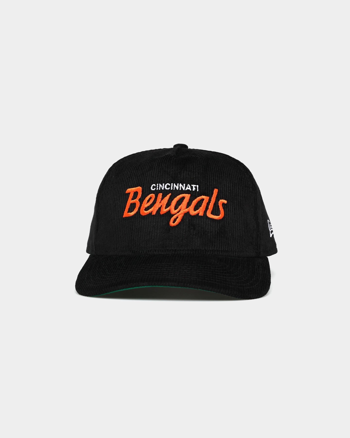 New Era Cincinnati Bengals 'OG Team Script' Corduroy Golfer Snapback Original Team Colours