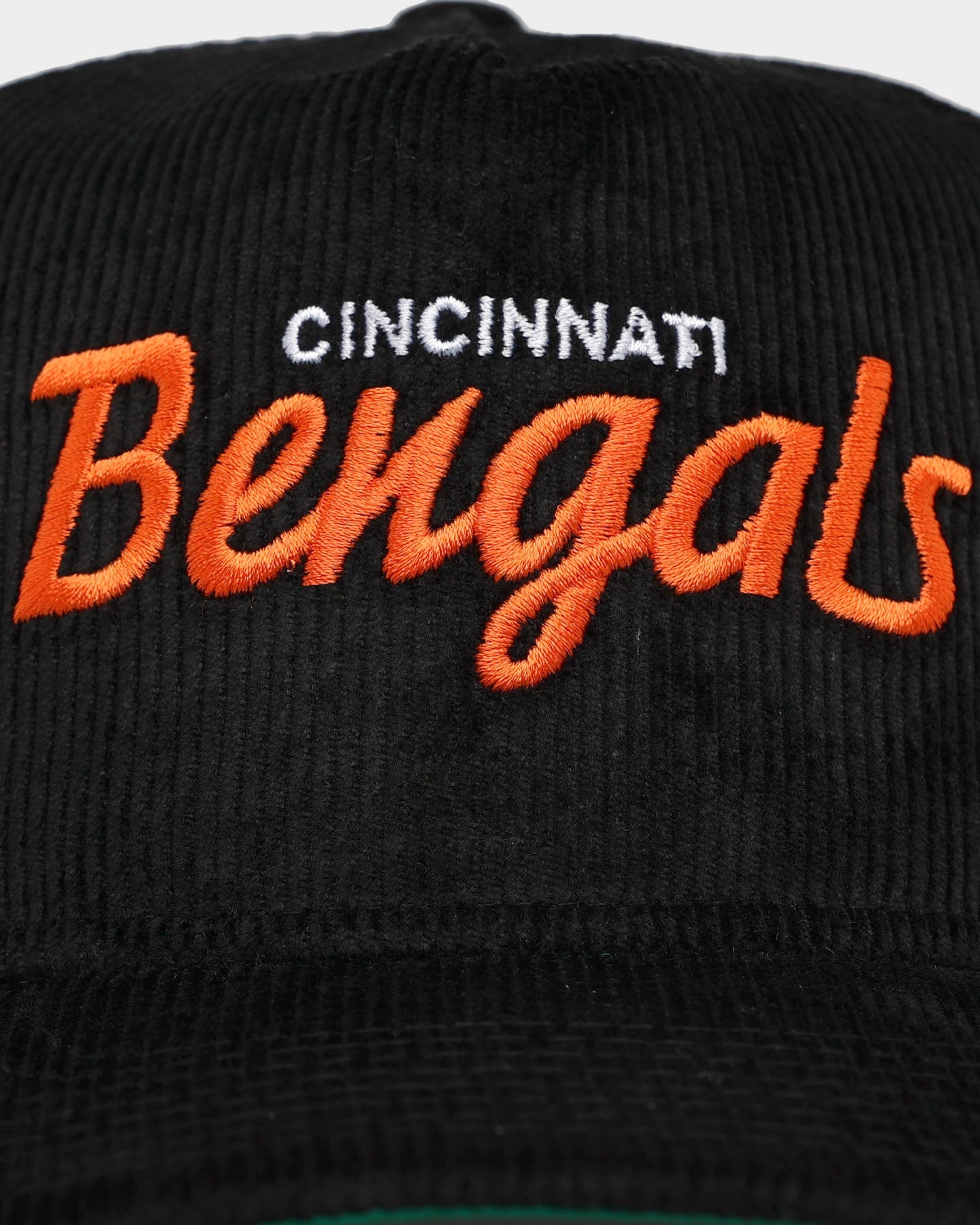 New Era Cincinnati Bengals 'OG Team Script' Corduroy Golfer Snapback Original Team Colours