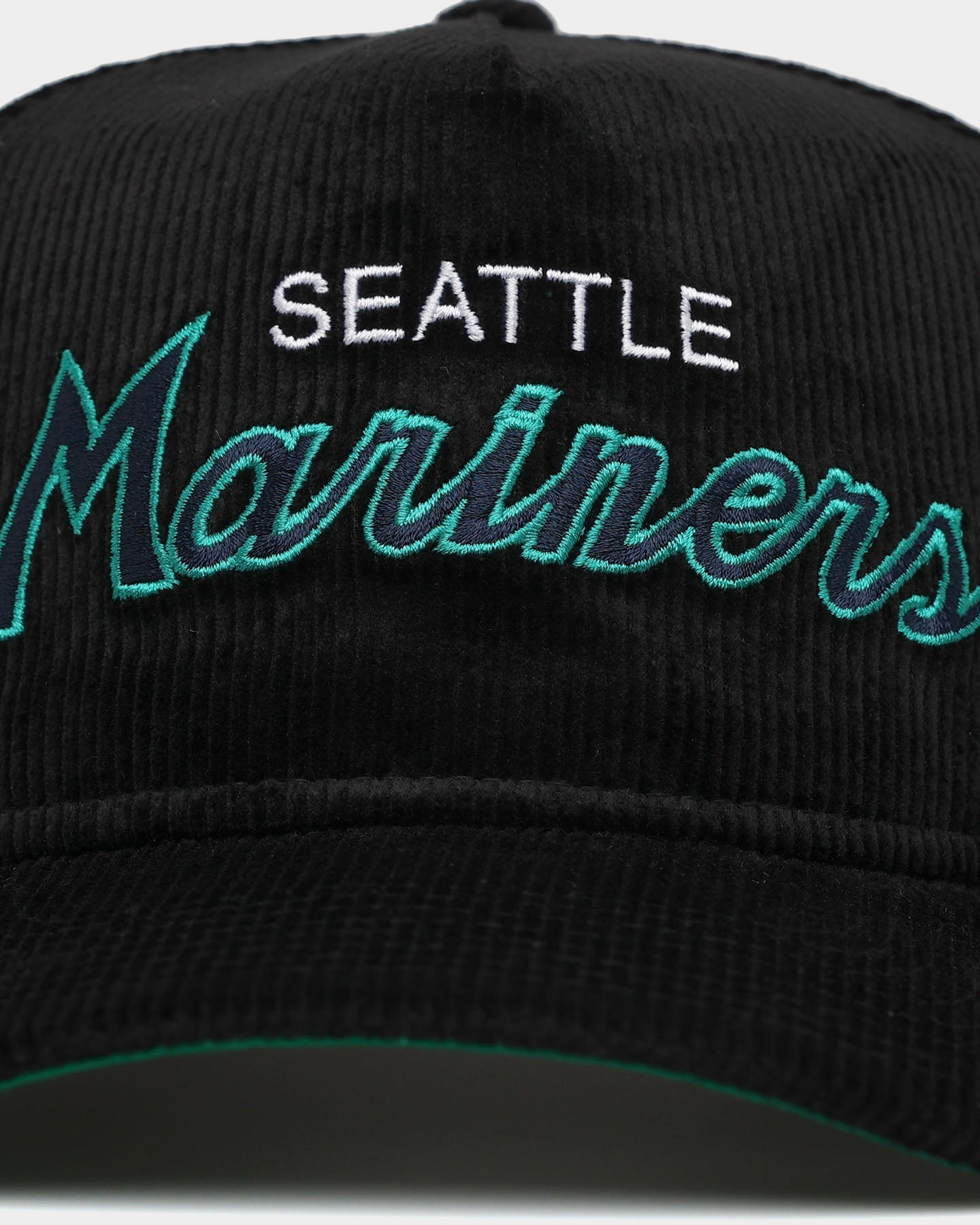 New Era Seattle Mariners 'OG Team Script' Corduroy Golfer Snapback Original Team Colours