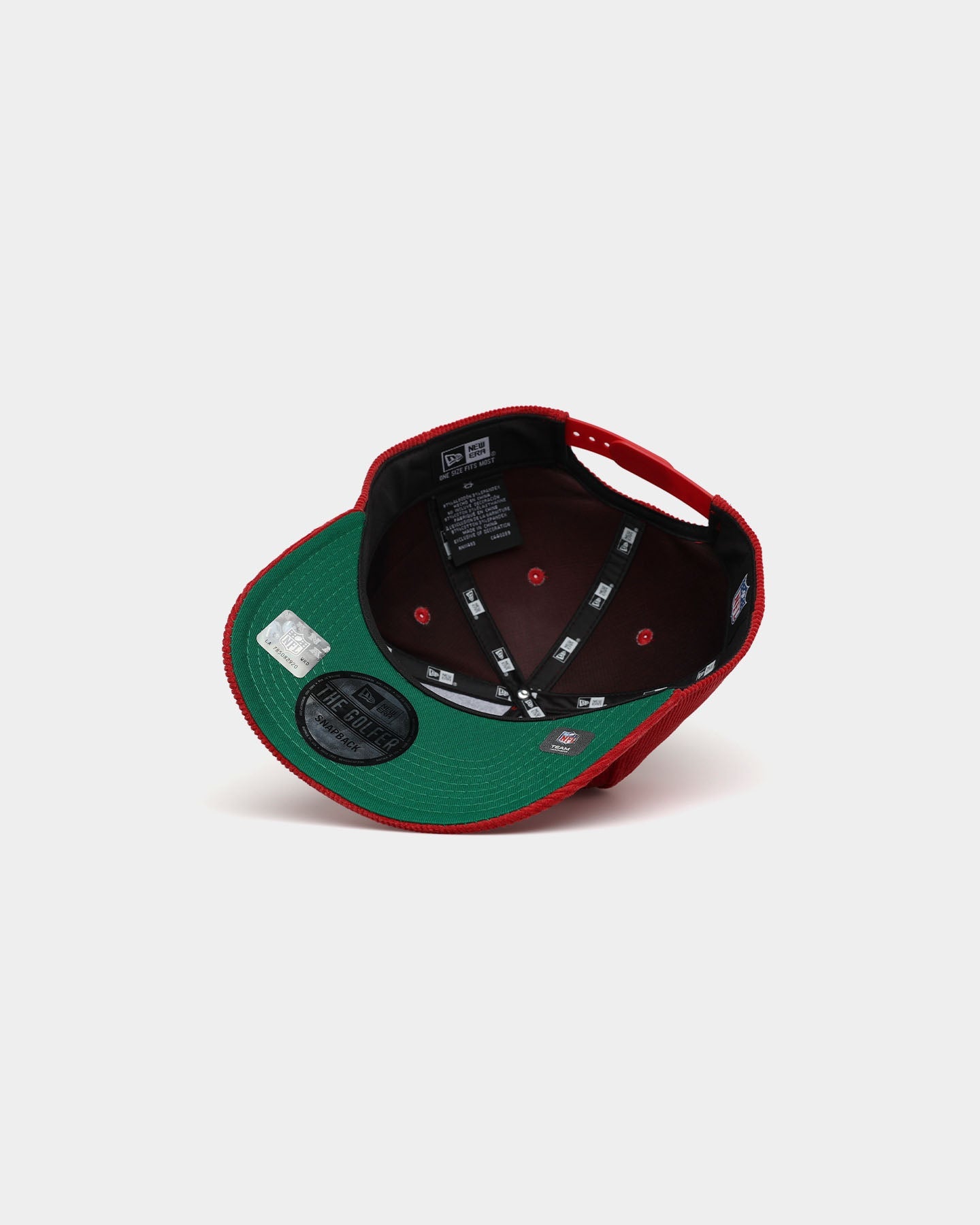 New Era Tampa Bay Buccaneers 'OG Team Script' Corduroy Golfer Snapback Original Team Colours
