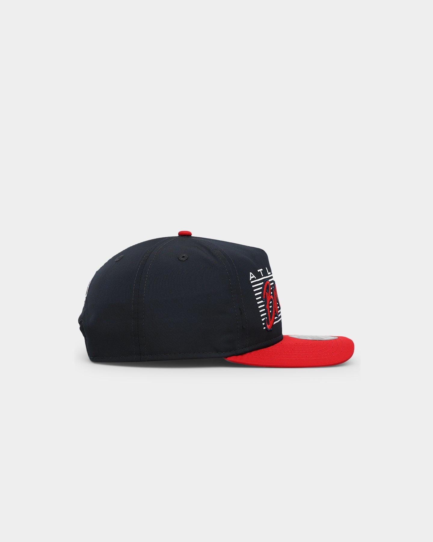 New Era Atlanta Braves 'Retro Block Script' Golfer Snapback Navy