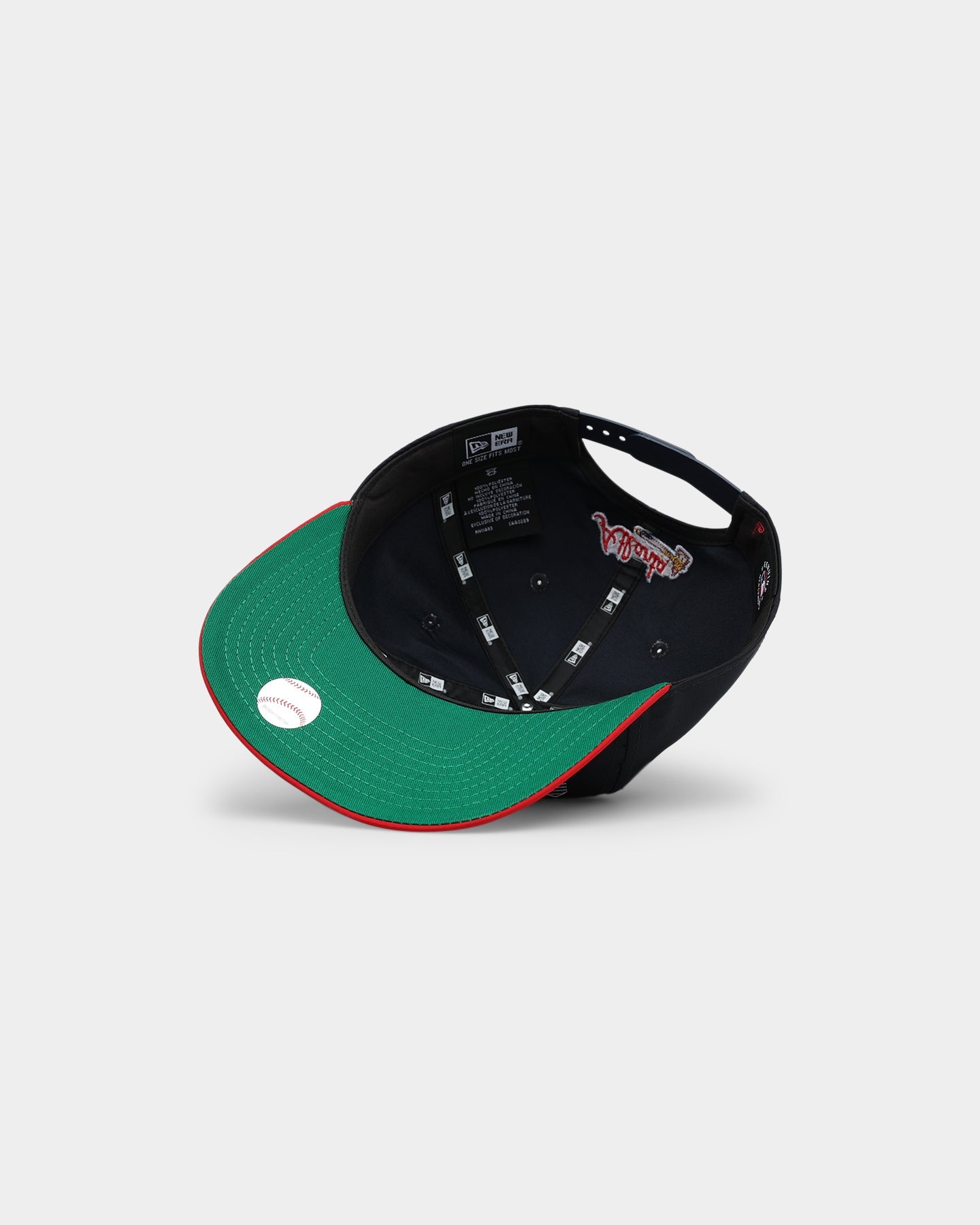 New Era Atlanta Braves 'Retro Block Script' Golfer Snapback Navy