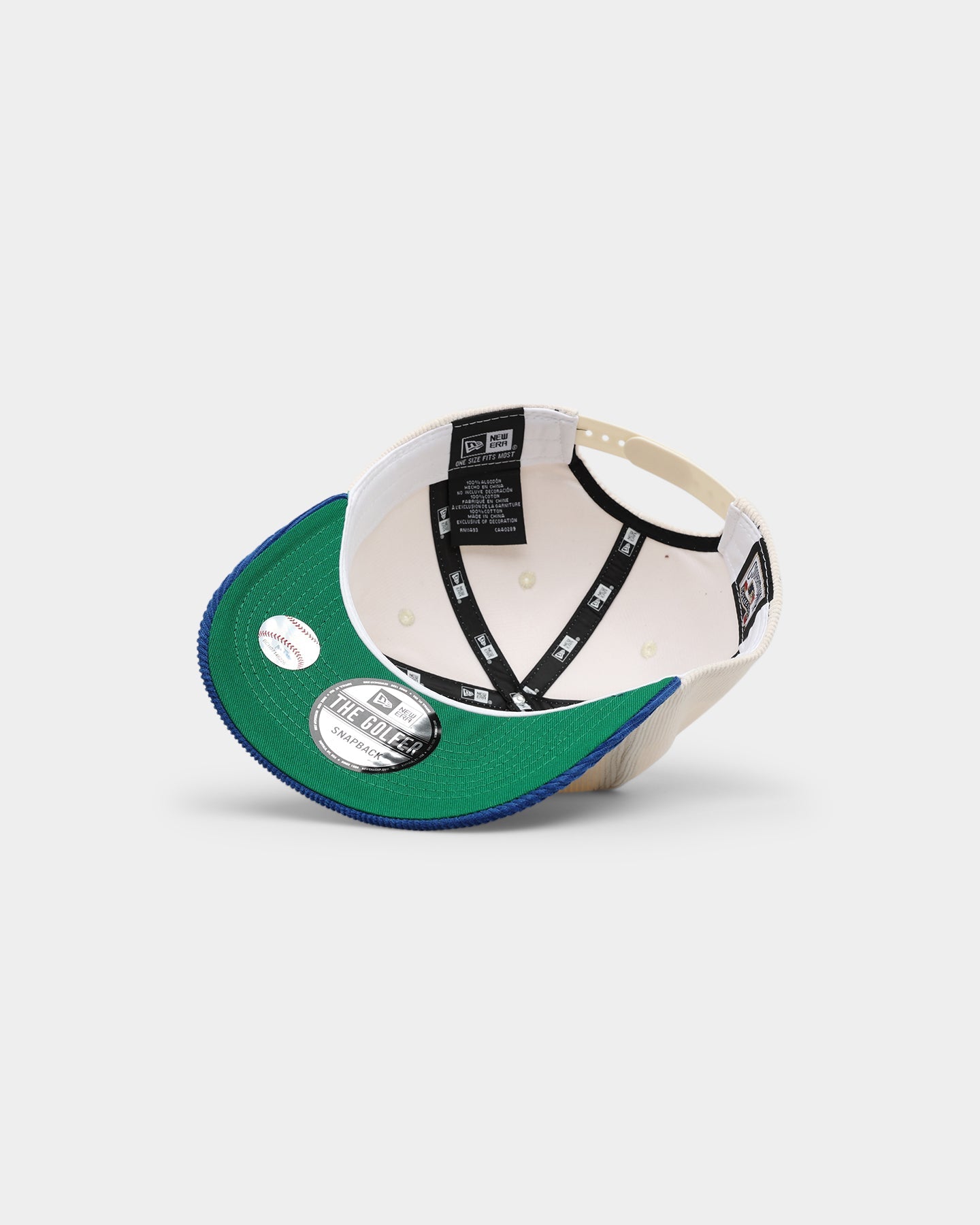 New Era Atlanta Braves 'Throwback Corduroy' Golfer Snapback White