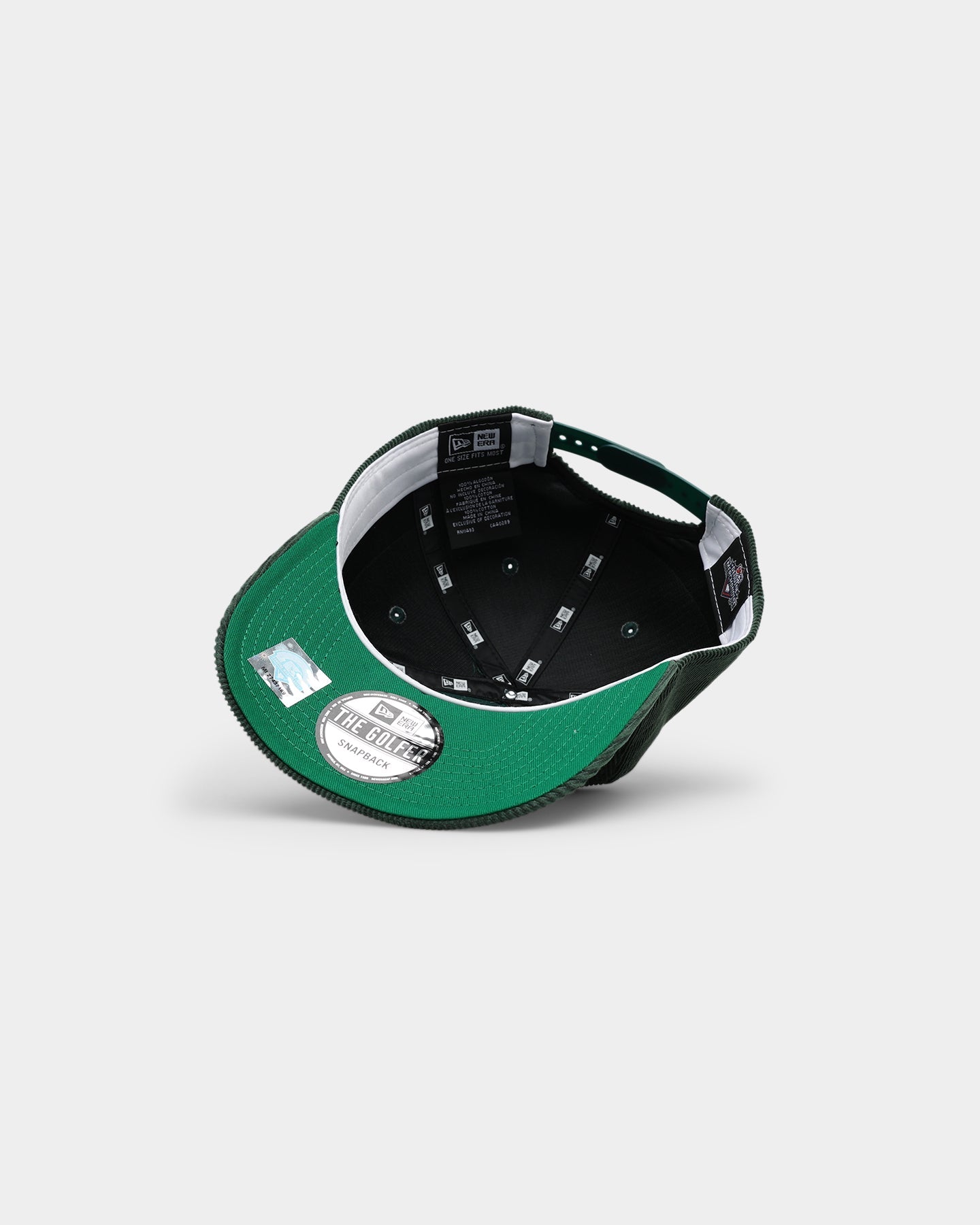 New Era Buffalo Bisons 'Throwback Corduroy' Golfer Snapback Dark Green