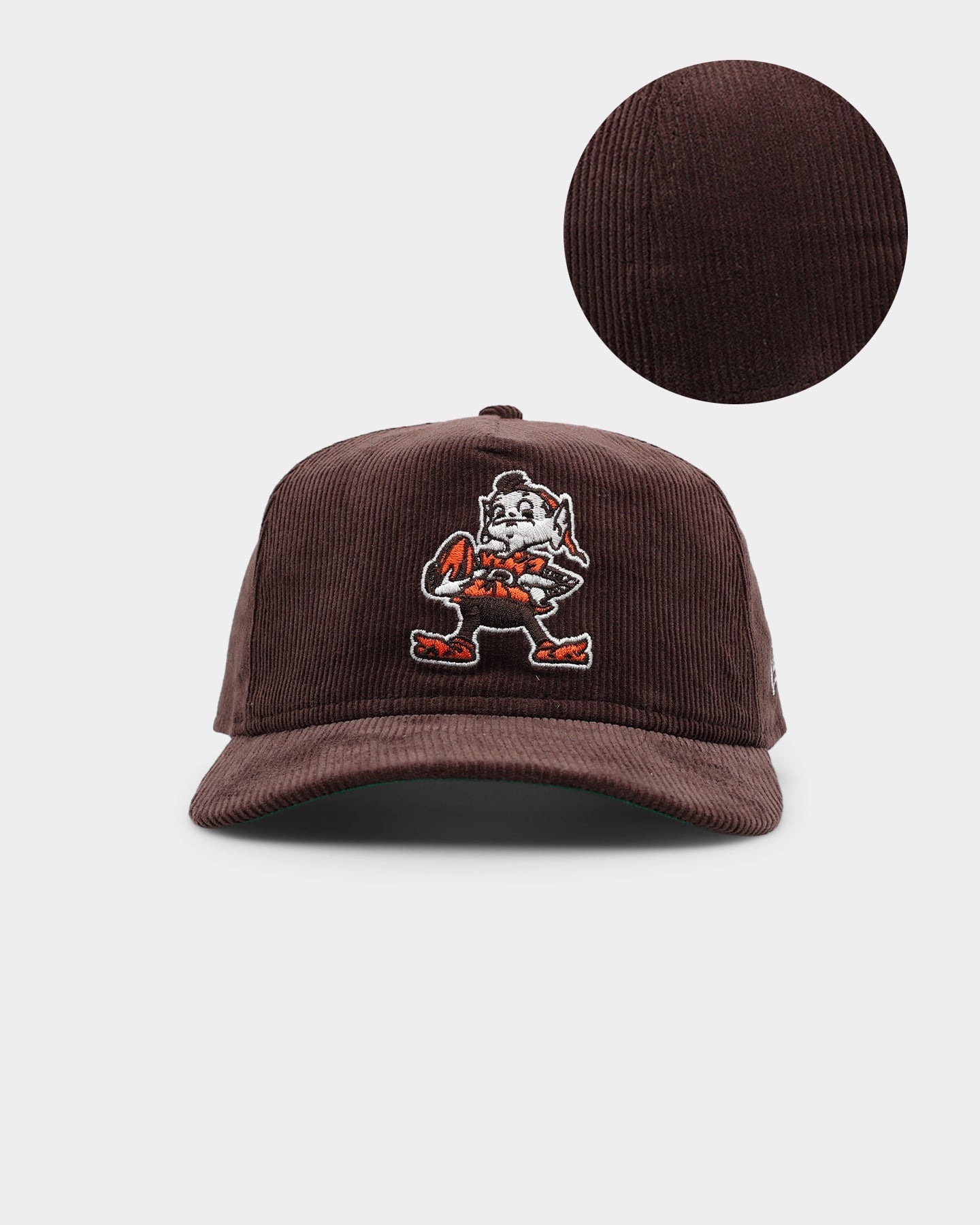 New Era Cleveland Browns 'Throwback Corduroy' Golfer Snapback Dark Brown