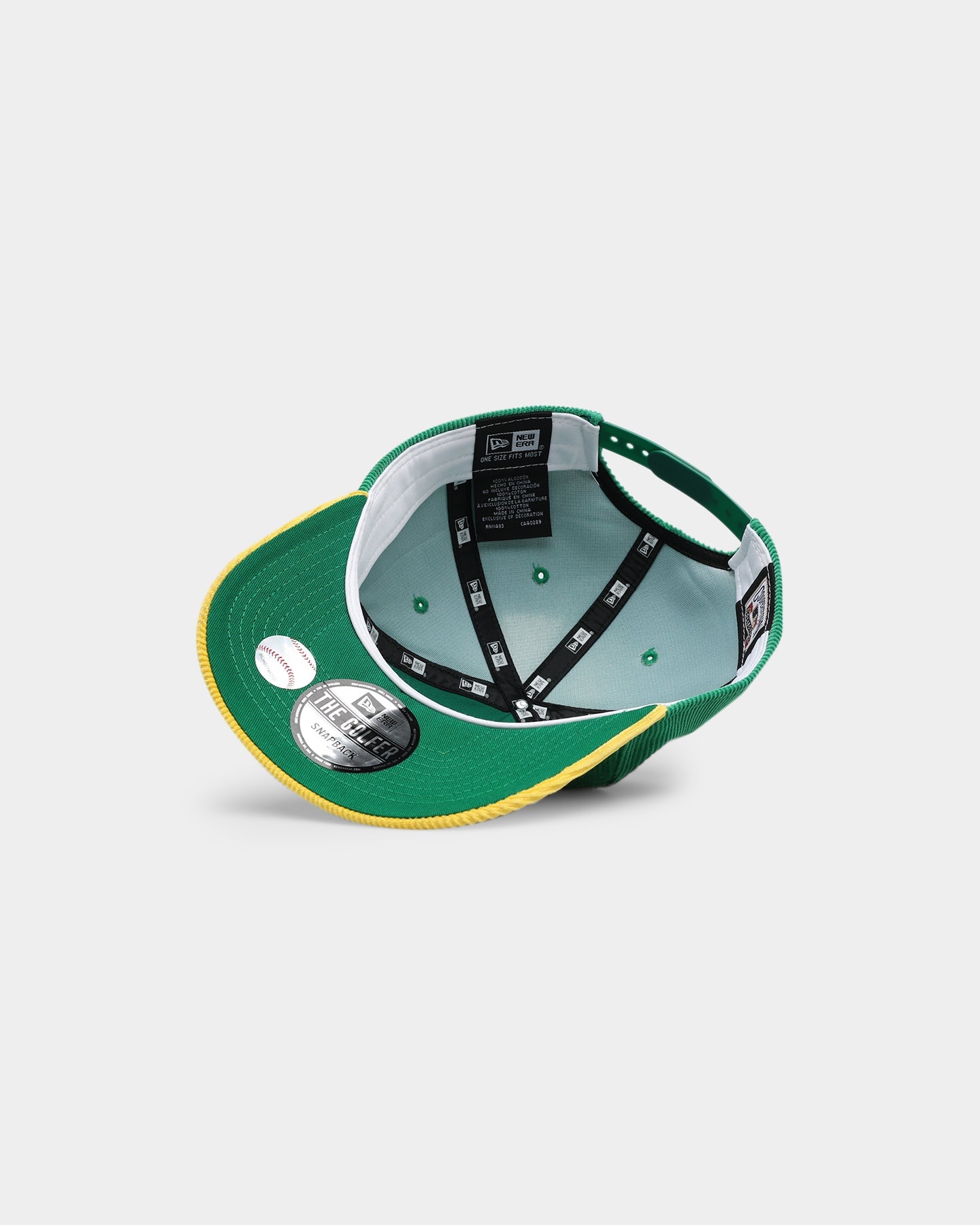 New Era Oakland Athletics 'Throwback Corduroy' Golfer Snapback Green