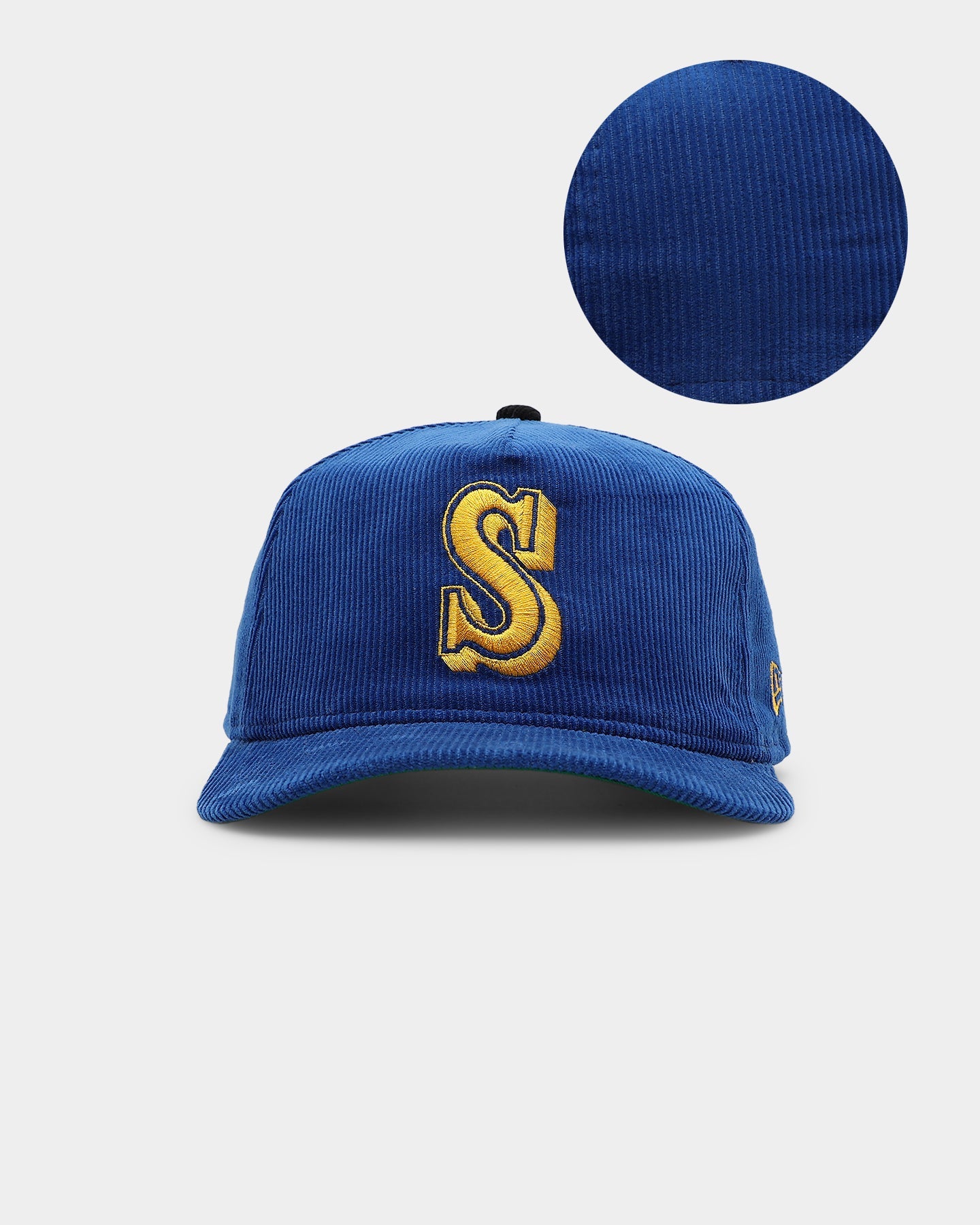 New Era Seattle Mariners 'Throwback Corduroy' Golfer Snapback Blue