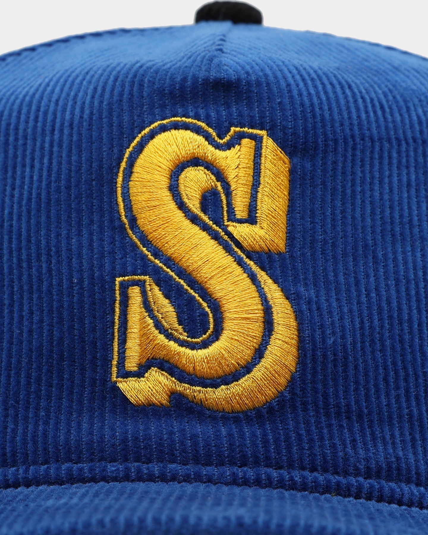 New Era Seattle Mariners 'Throwback Corduroy' Golfer Snapback Blue