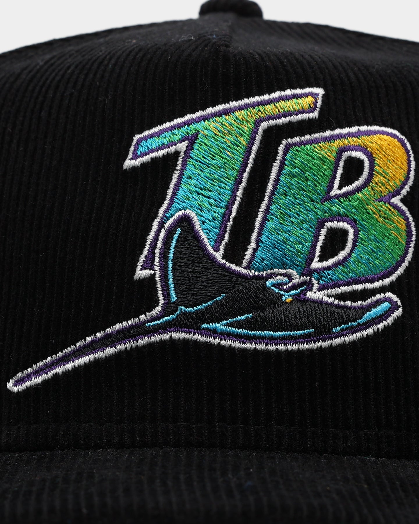 New Era Tampa Bay Rays 'Throwback Corduroy' Golfer Snapback Black