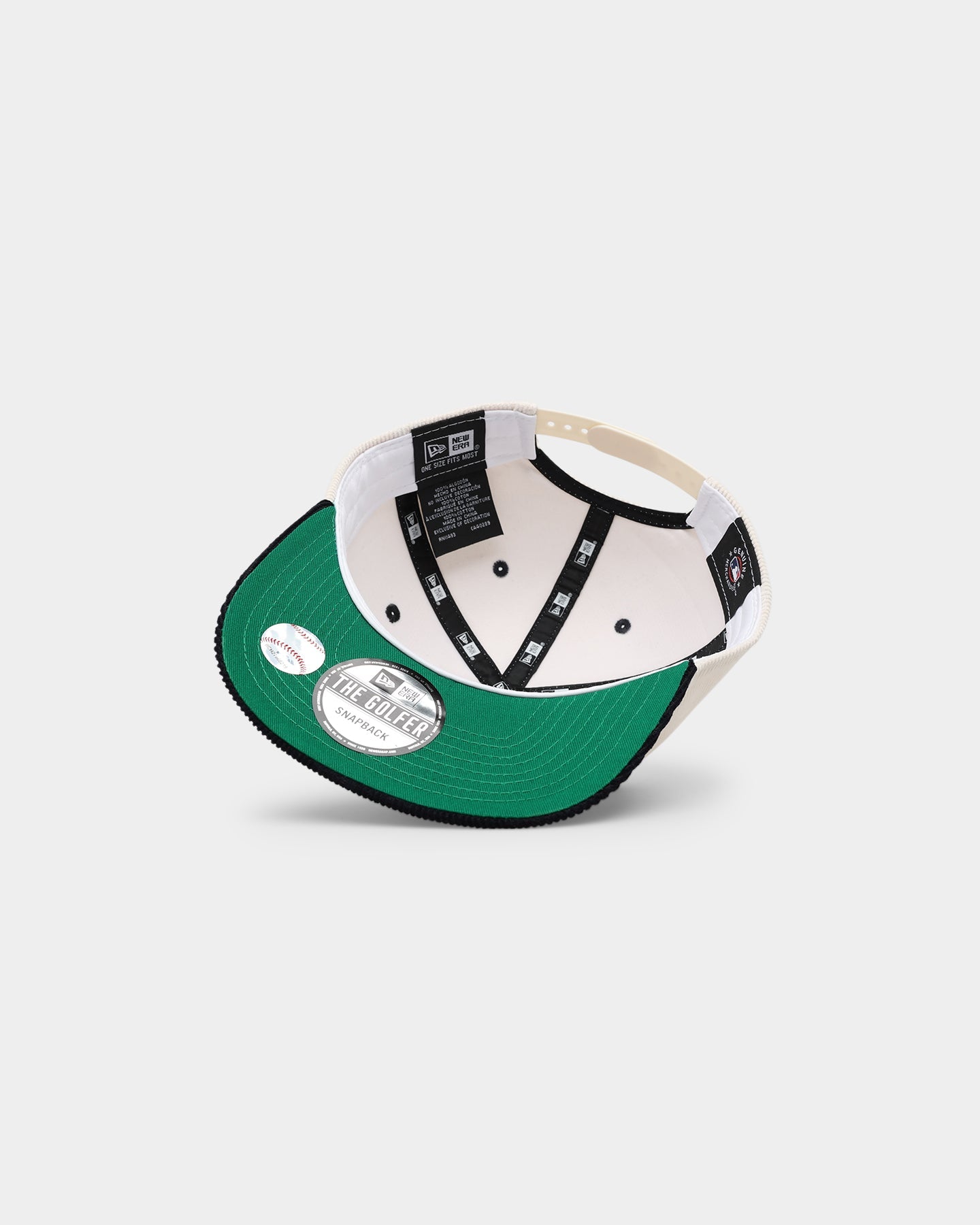 New Era Houston Astros 'Chrome Corduroy Throwback Script' Golfer Snapback Chrome White