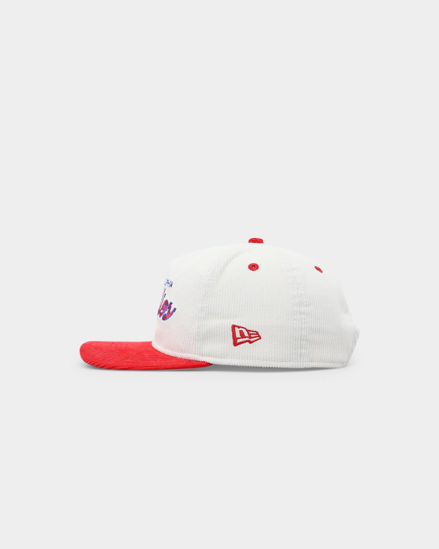 New Era Philadelphia Phillies Corduroy Golfer Snapback Chrome White