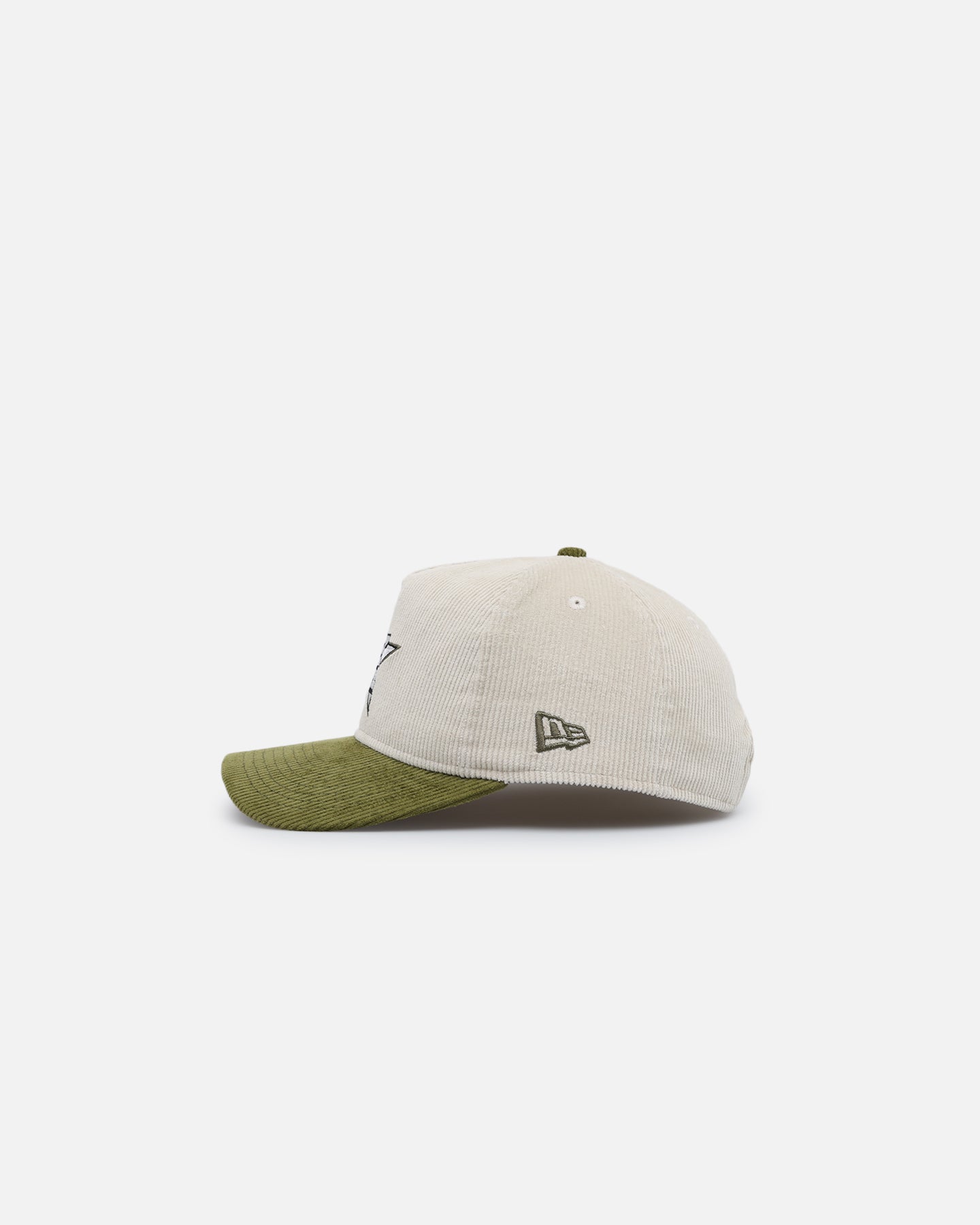 New Era Houston Astros 'Dusty Olive Corduroy' Golfer Pre-Curved Snapback Green Med