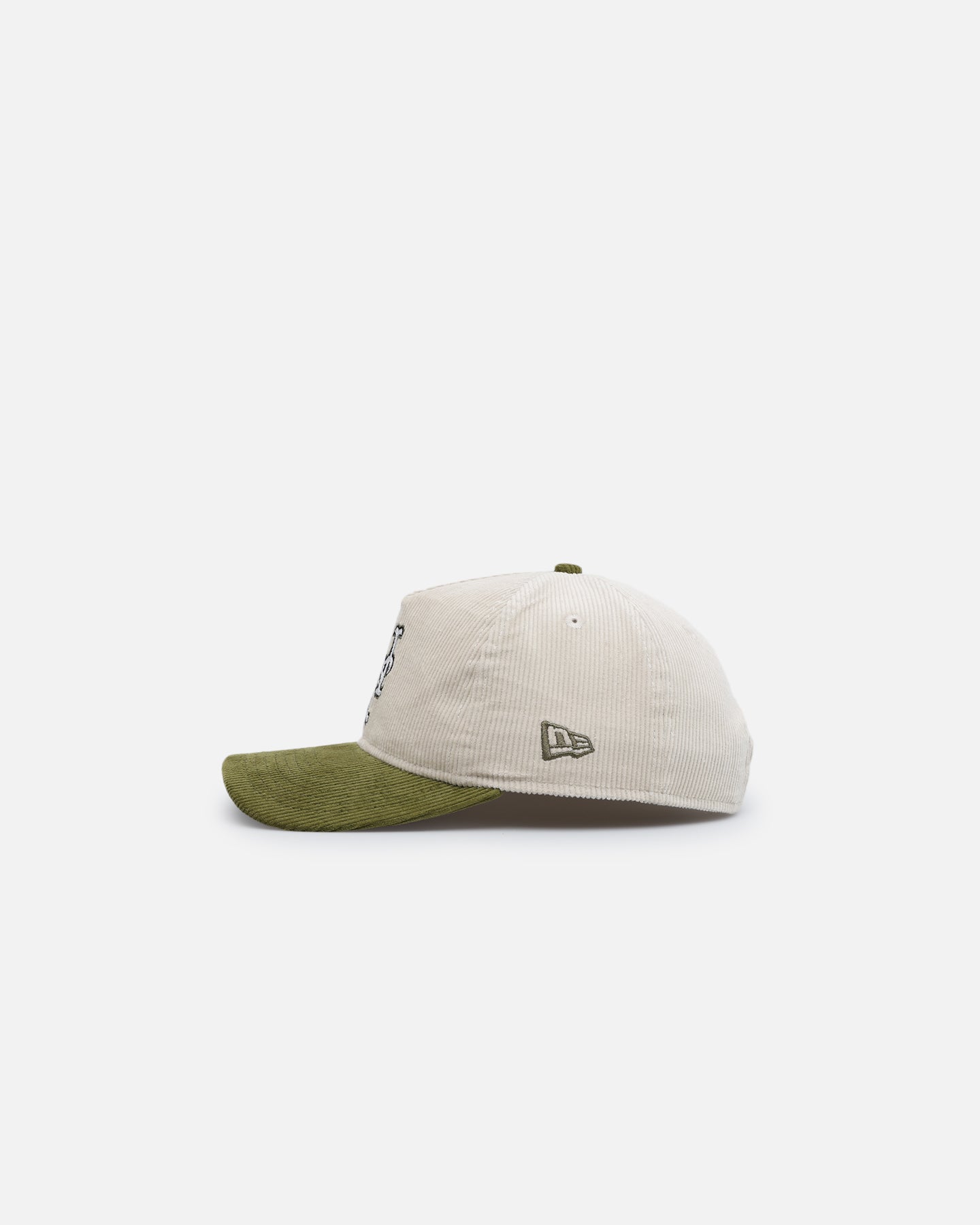New Era New York Mets 'Dusty Olive Corduroy' Golfer Pre-Curved Snapback Green Med