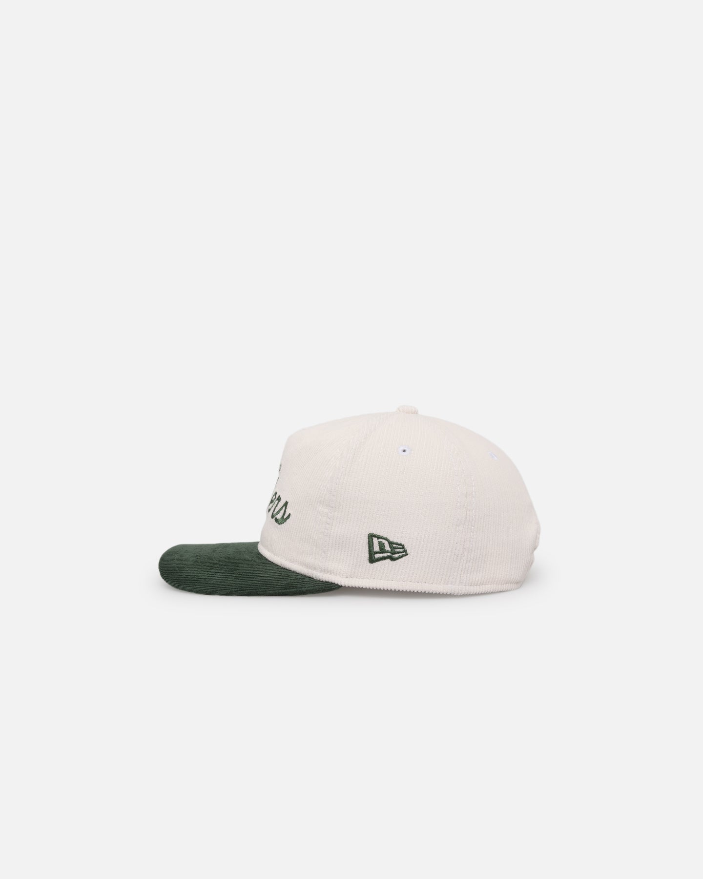 New Era Las Vegas Raiders 'Currency Corduroy' Golfer Pre-Curved Snapback Chrome White