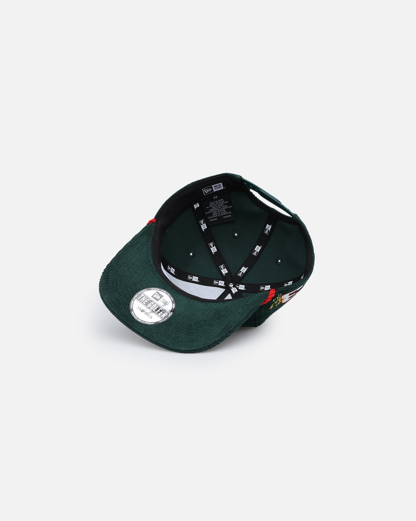 New Era Sun Drop 'Nascar Sponsor Golfer Collection' Corduroy Golfer Snapback Dark Green