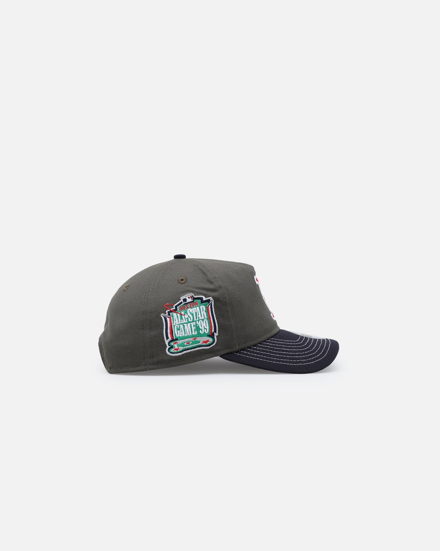 New Era Boston Red Sox 'Contrast Visor' Pre-Curved Golfer Snapback Moss/Sky