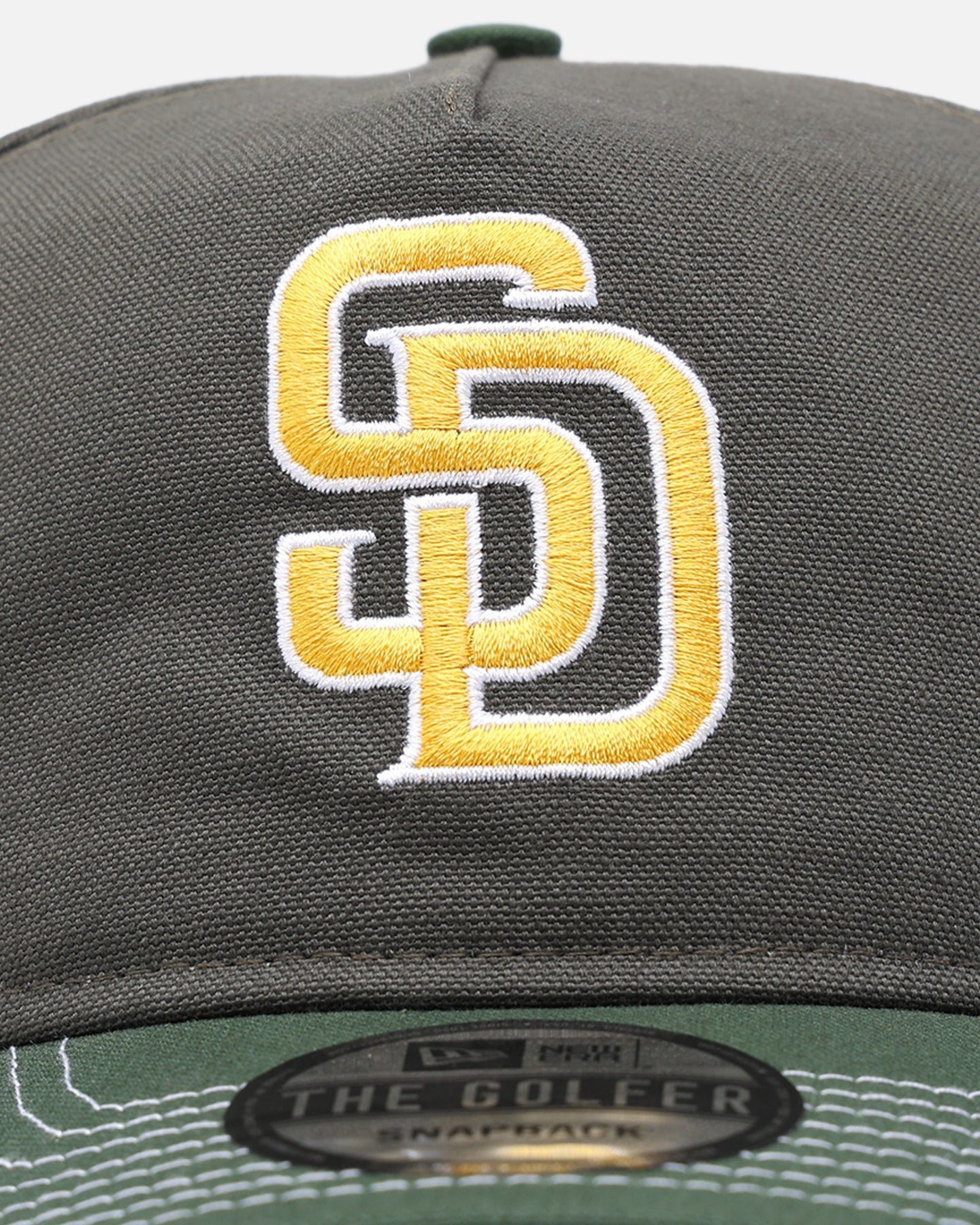 New Era San Diego Padres 'Contrast Visor' Pre-Curved Golfer Snapback Moss/Green
