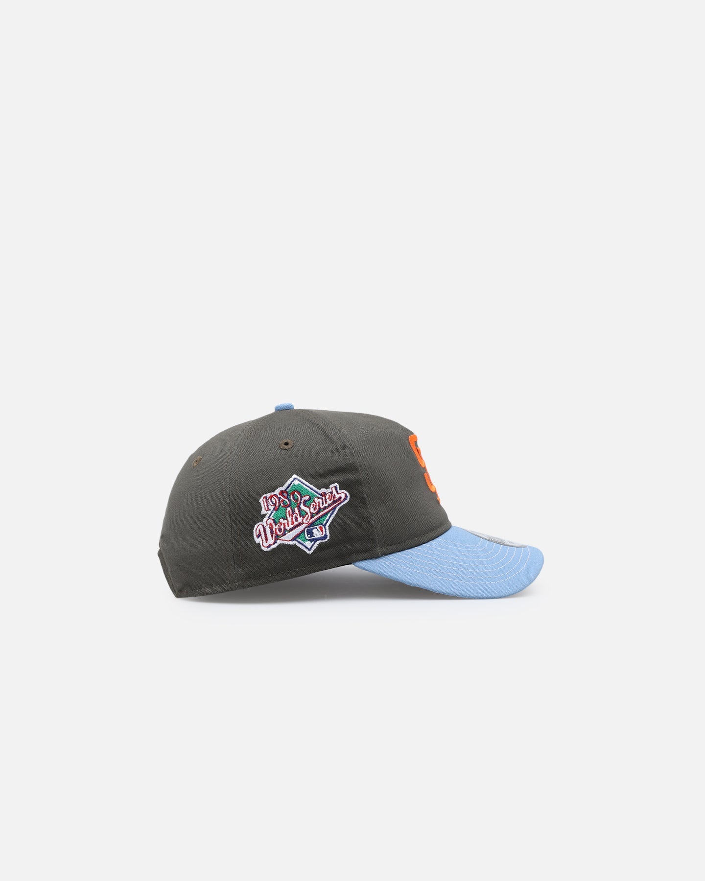 New Era San Francisco Giants 'Contrast Visor' Pre-Curved Golfer Snapback Moss/Sky