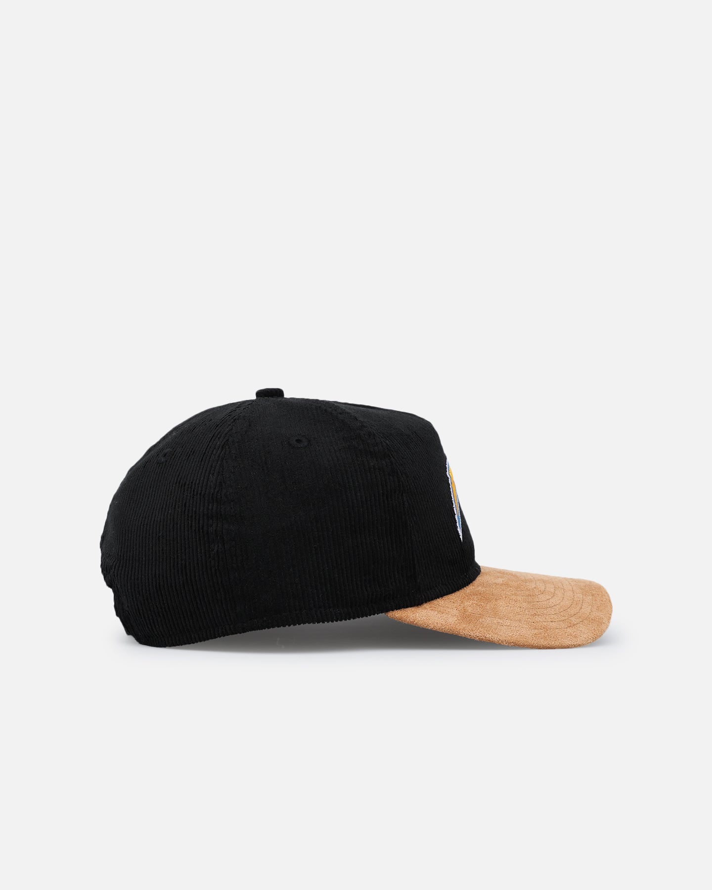 New Era Los Angeles Chargers 'Corduroy Suede' Pre-Curved Golfer Snapback Washed Black
