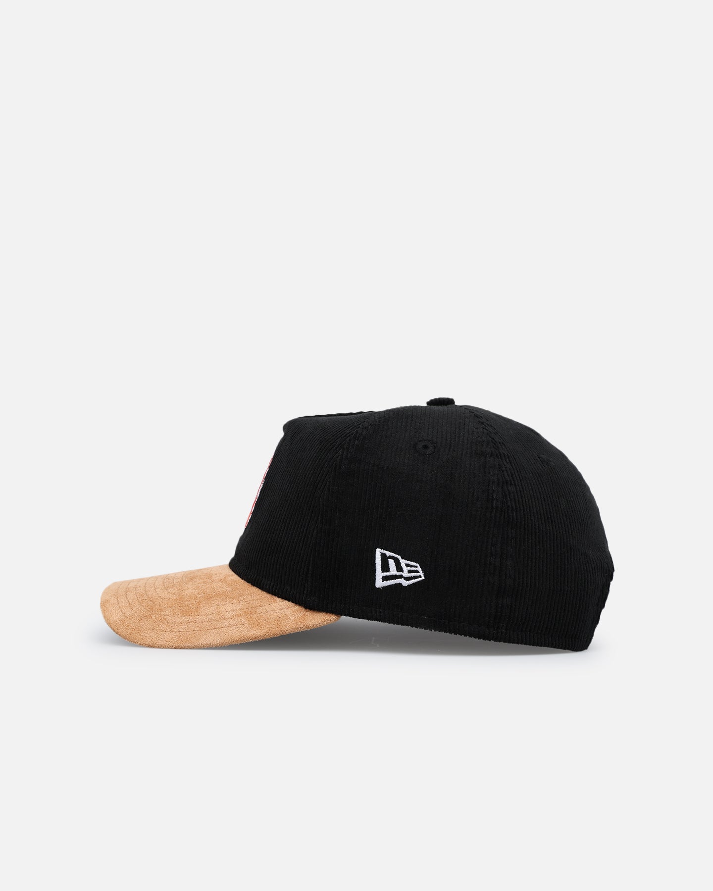 New Era Miami Dolphins 'Corduroy Suede' Pre-Curved Golfer Snapback Washed Black