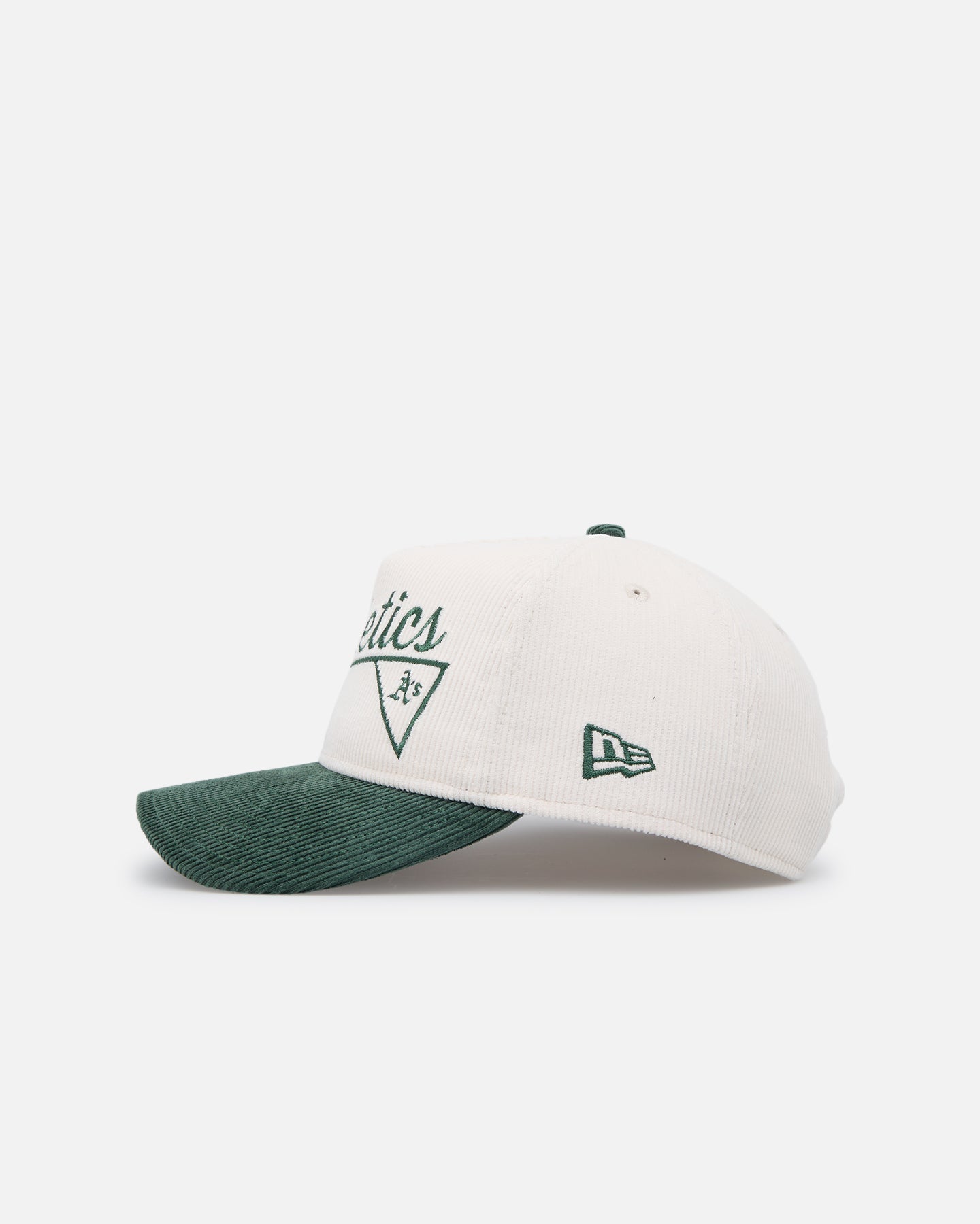 New Era Oakland Athletics'Heritage Golf' Pre-Curved Golfer Snapback Chrome White