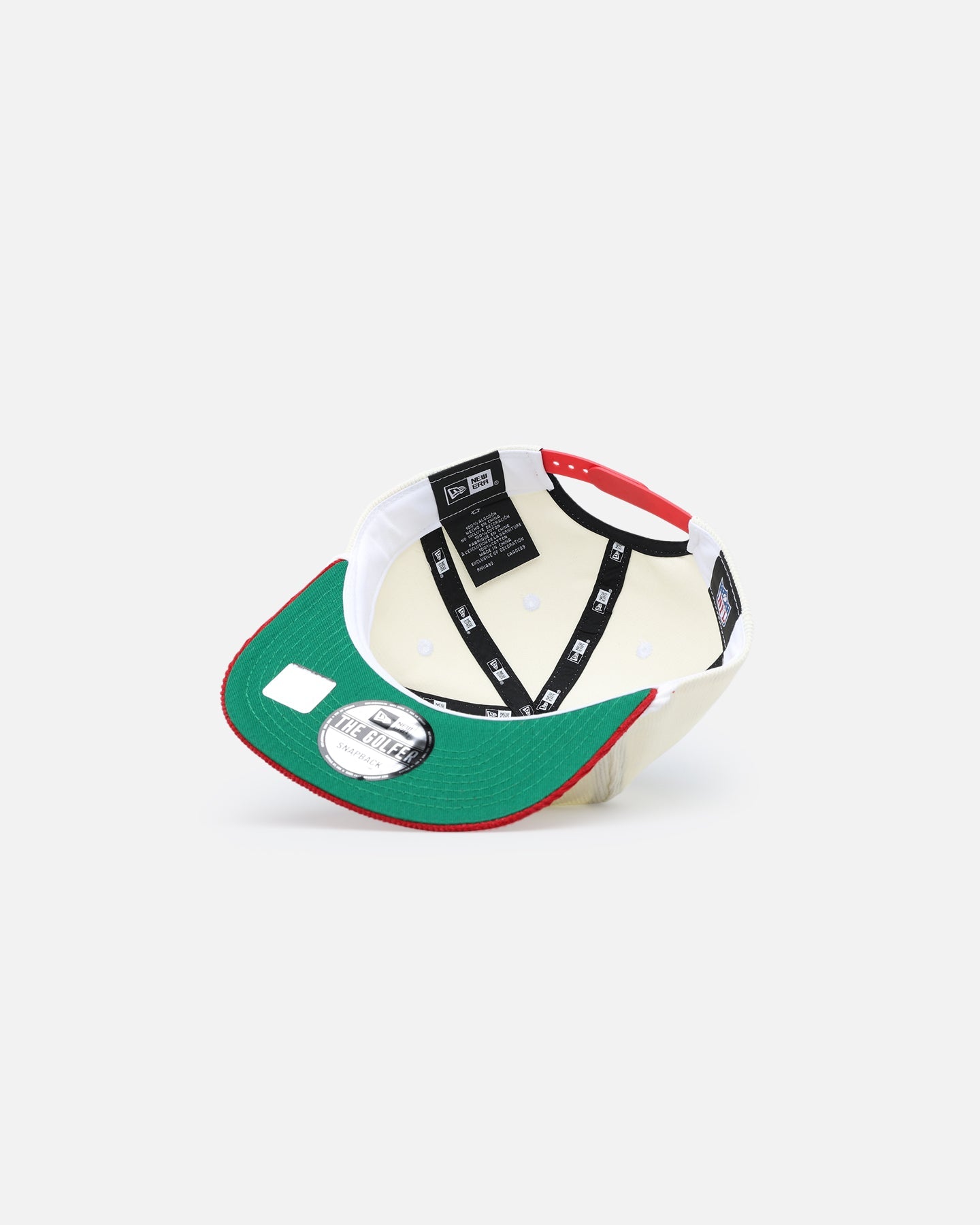 New Era San Francisco 49ers 'Throwback Corduroy' Golfer Snapback Chrome