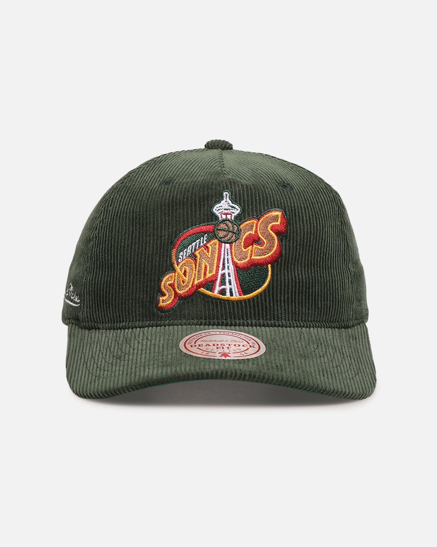 Mitchell & Ness Seattle SuperSonics 'Retro' Deadstock Corduroy Snapback Green