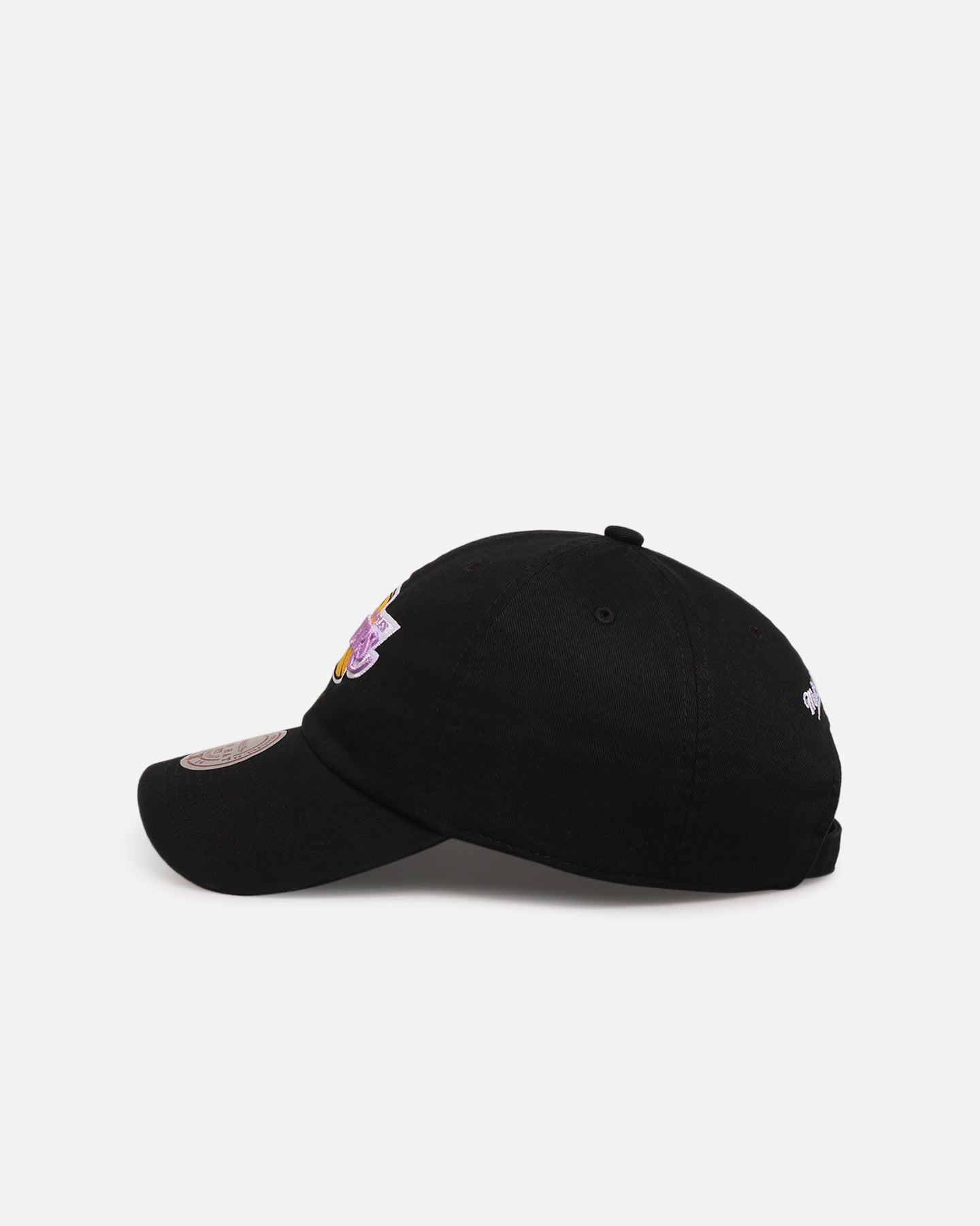 Mitchell & Ness Los Angeles Lakers 'Team Logo' Dad Fit Strapback Black