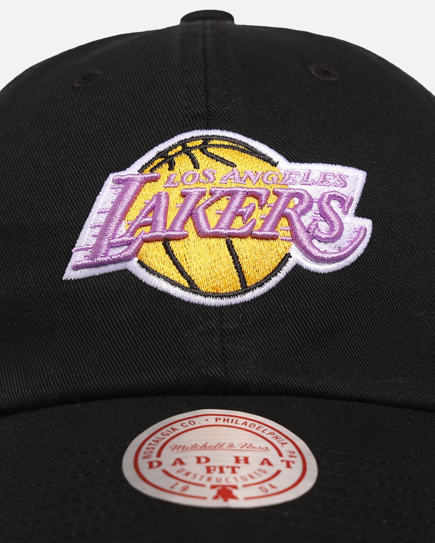 Mitchell & Ness Los Angeles Lakers 'Team Logo' Dad Fit Strapback Black