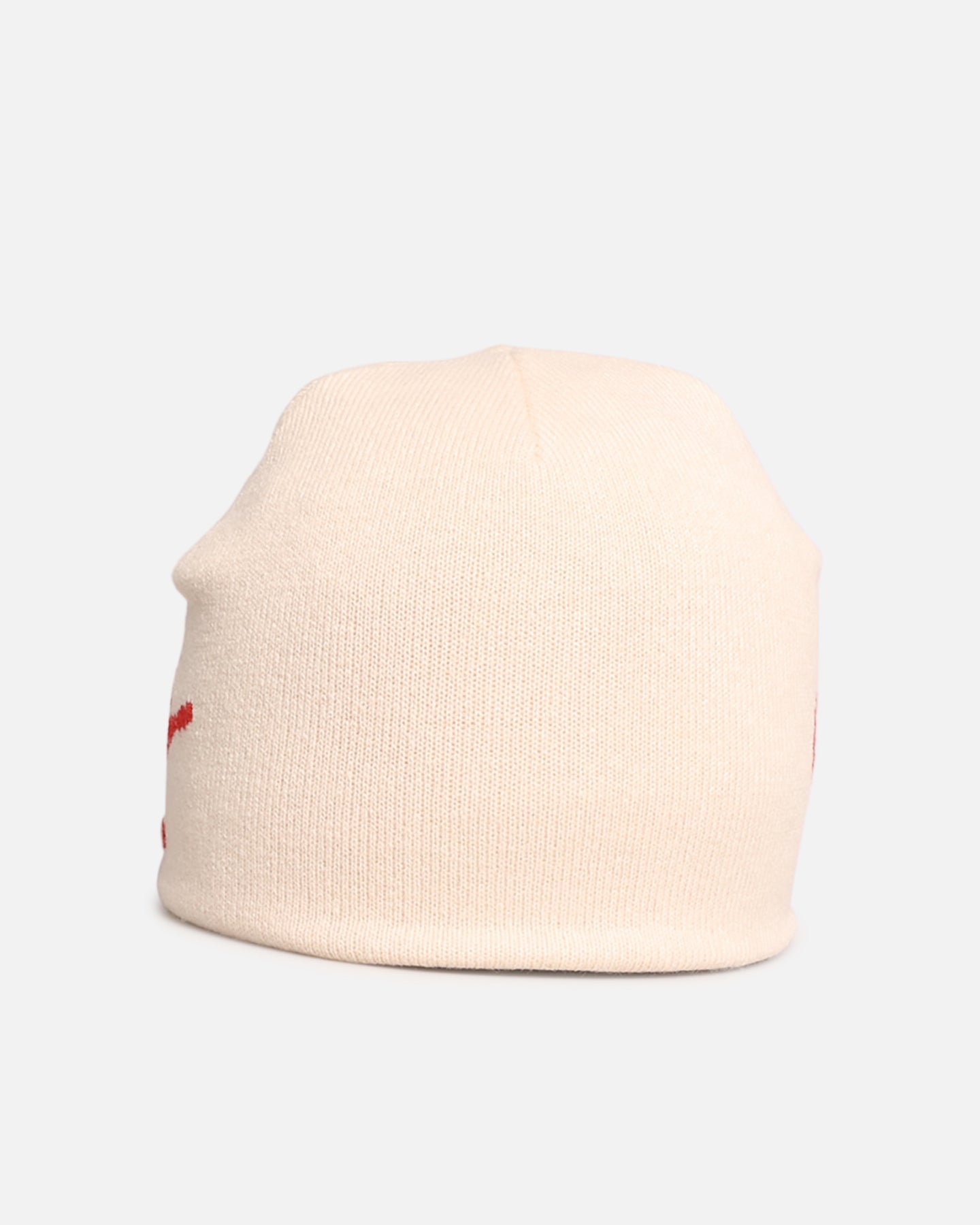 Ed Hardy Script Skull Knit Beanie Off White
