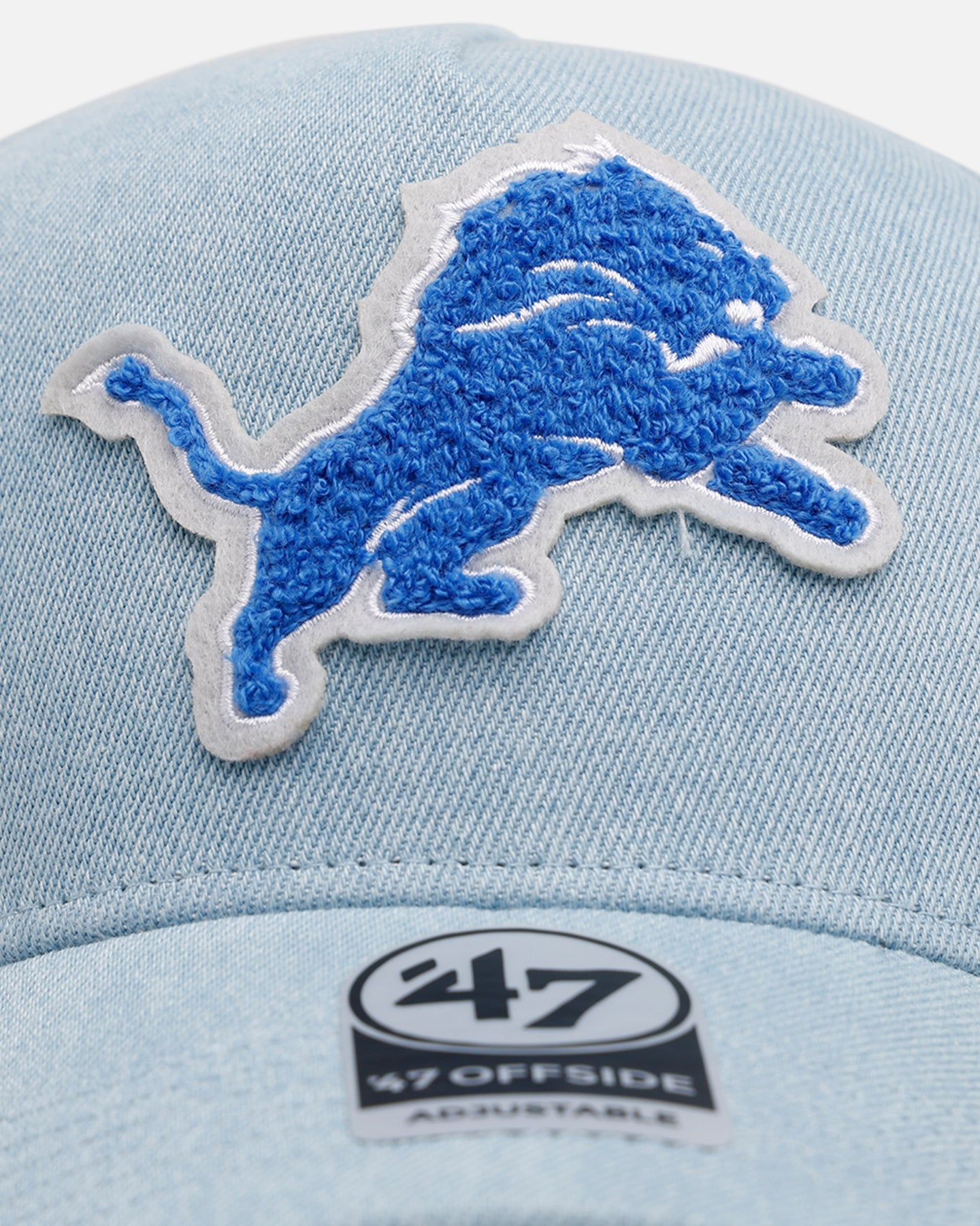 47 Brand Detroit Lions 'Denim Chenille' 47 Offside Strapback Denim