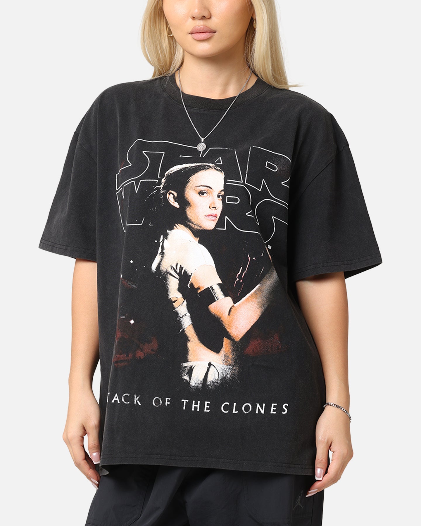 Star Wars Episode II Vintage T-Shirt Black Acidwash