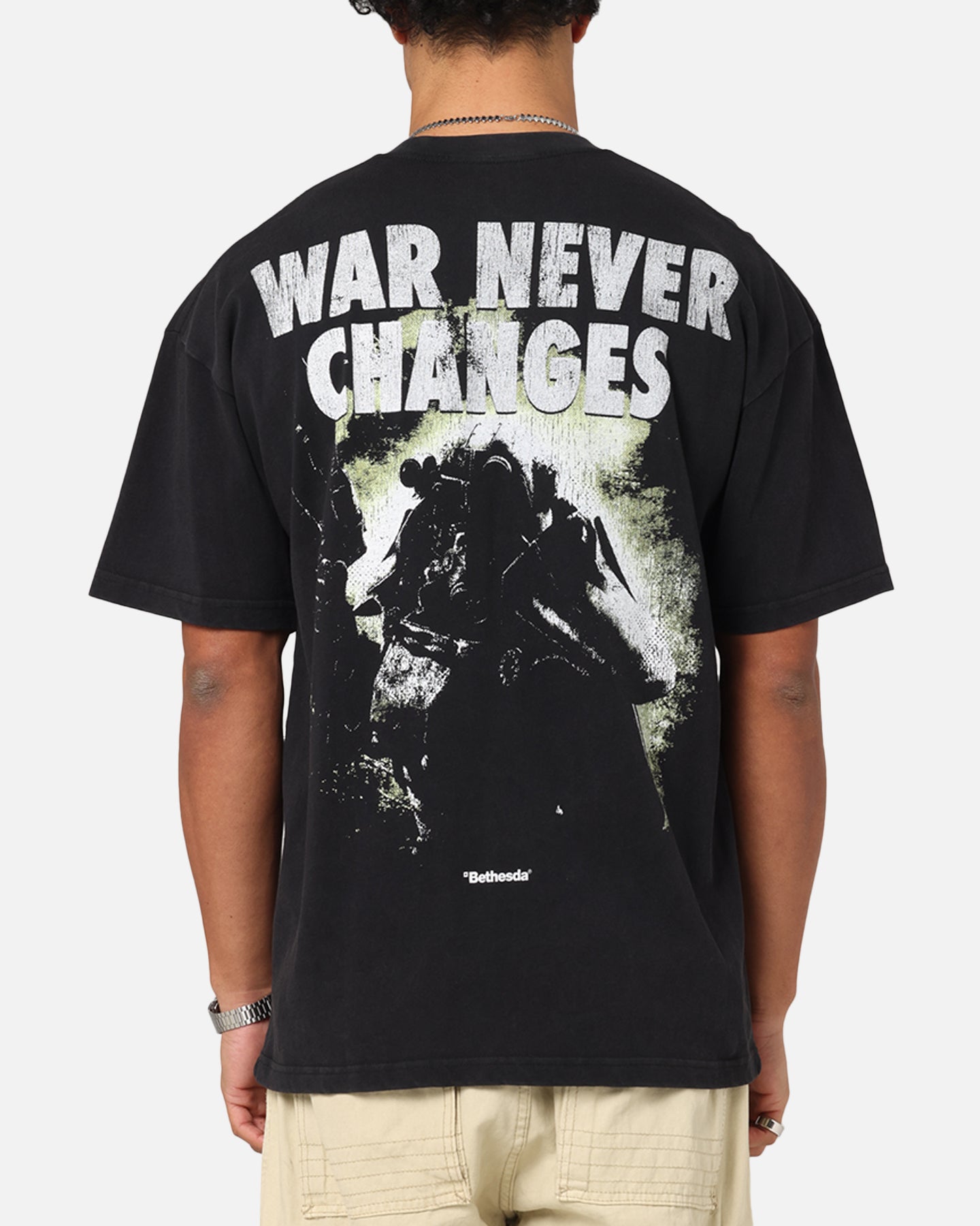 73 Studio X Fallout '08 Fallout 3 Vintage T-Shirt Black Acidwash