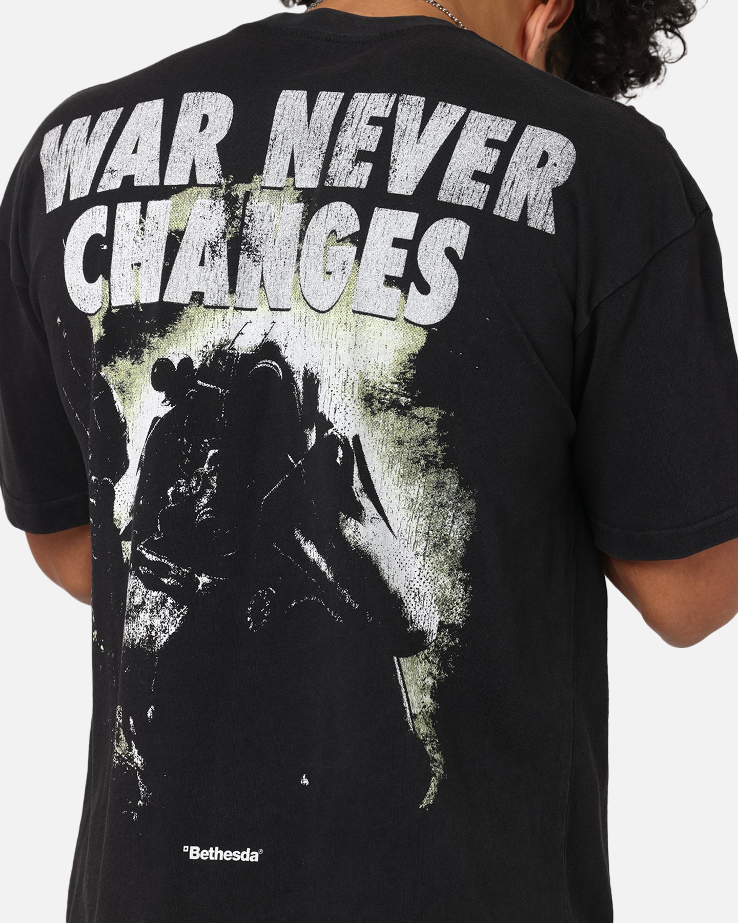 73 Studio X Fallout '08 Fallout 3 Vintage T-Shirt Black Acidwash