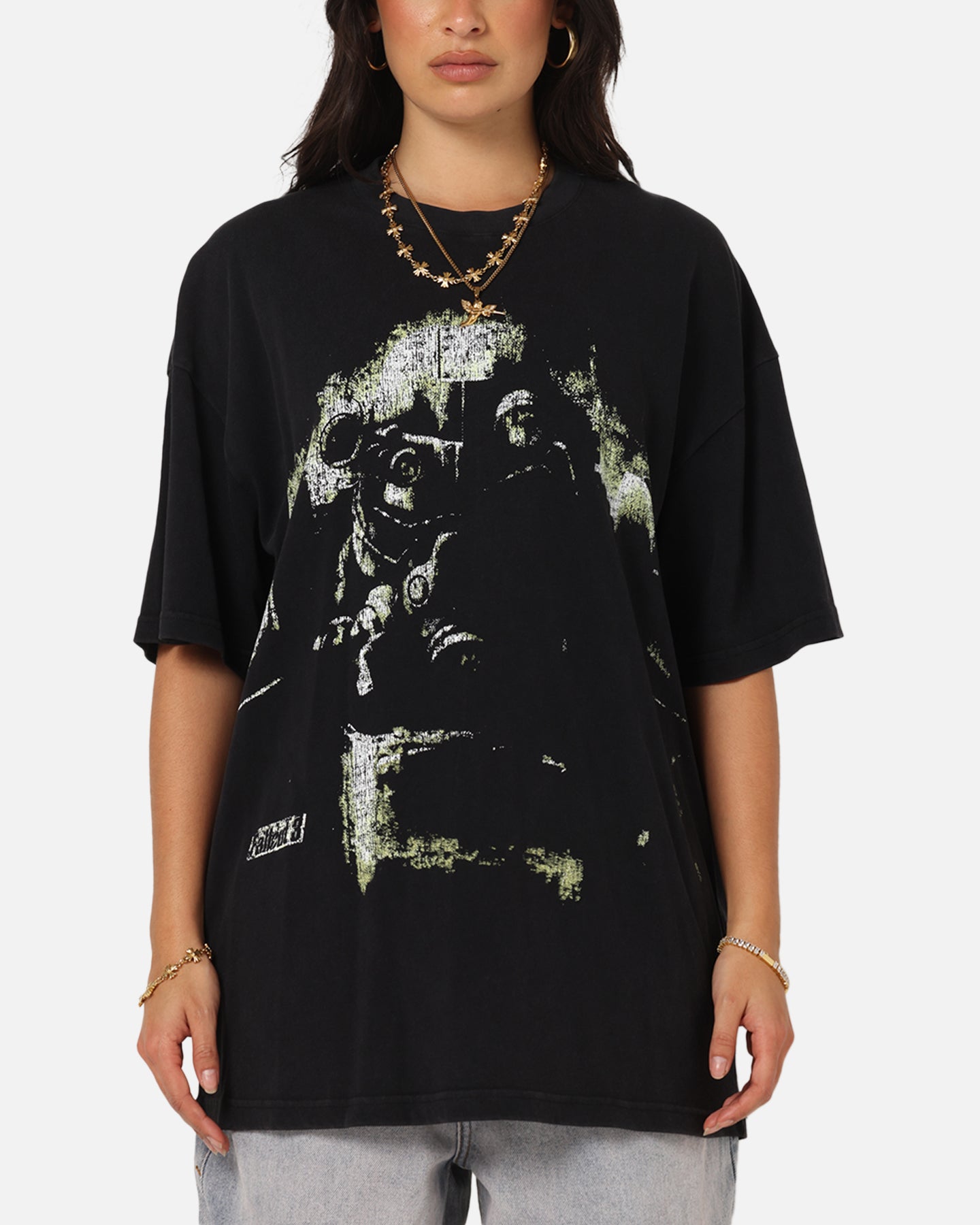 73 Studio X Fallout '08 Fallout 3 Vintage T-Shirt Black Acidwash
