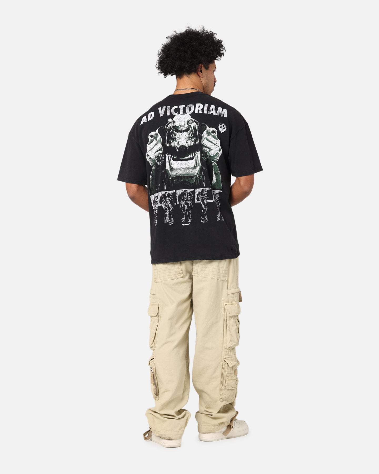 73 Studio X Fallout '15 Fallout 4 Vintage T-Shirt Black Acidwash