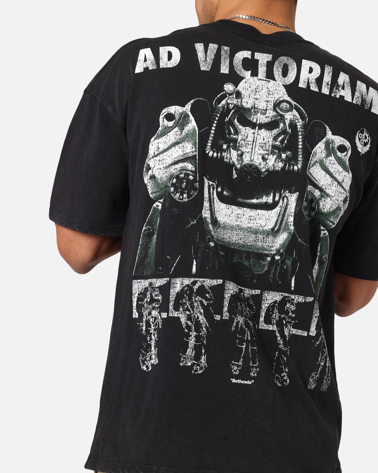 73 Studio X Fallout '15 Fallout 4 Vintage T-Shirt Black Acidwash