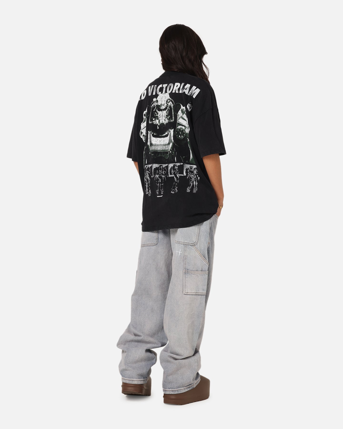 73 Studio X Fallout '15 Fallout 4 Vintage T-Shirt Black Acidwash