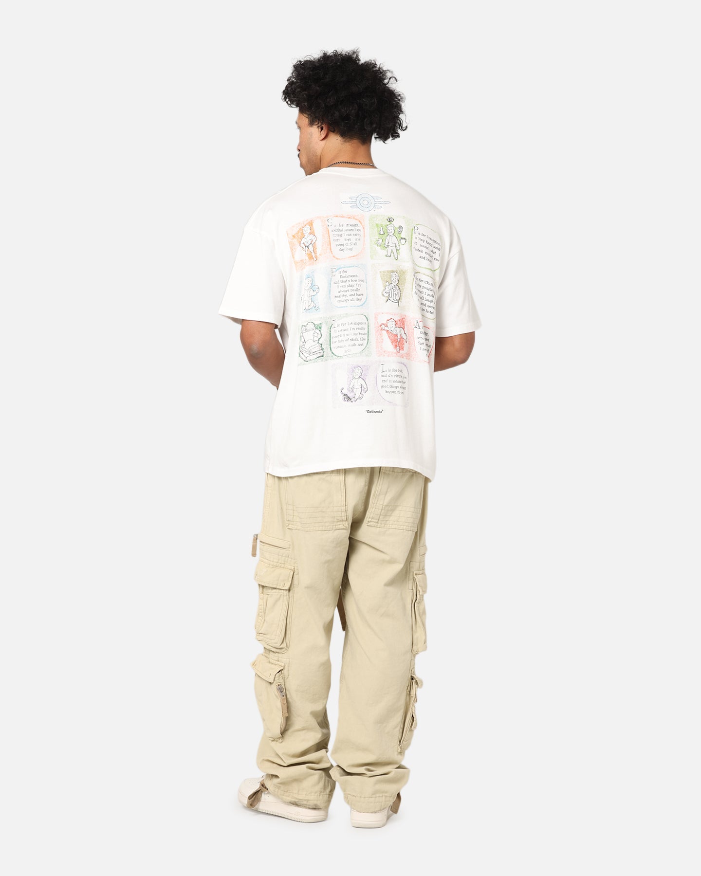 73 Studio X Fallout '76 S.P.E.C.I.A.L Vintage T-Shirt Off White