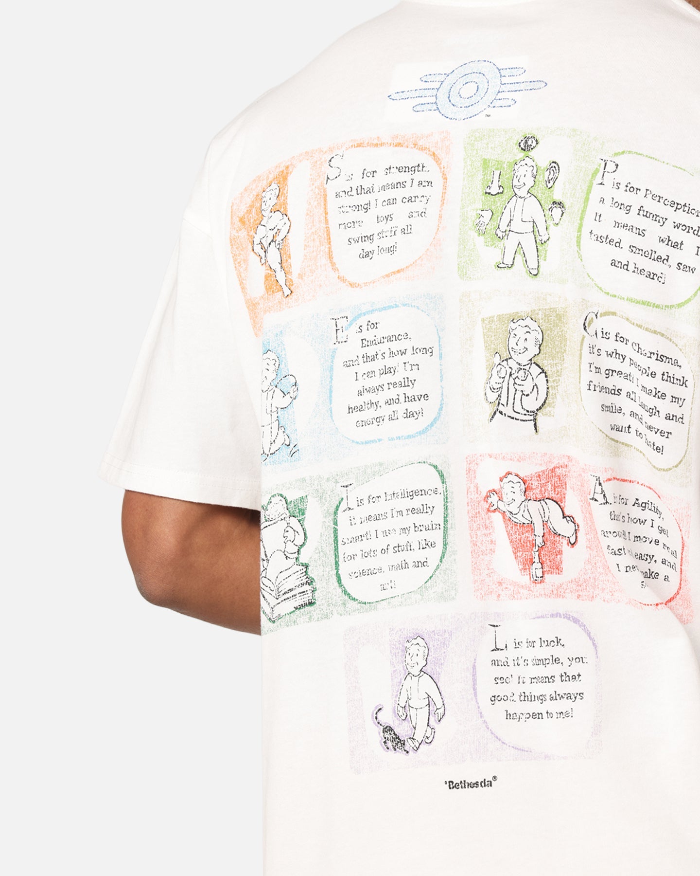 73 Studio X Fallout '76 S.P.E.C.I.A.L Vintage T-Shirt Off White
