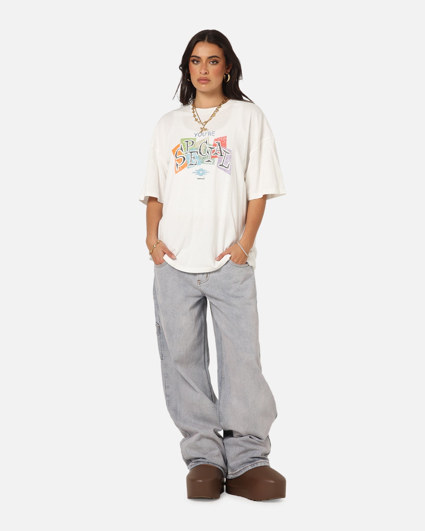 73 Studio X Fallout '76 S.P.E.C.I.A.L Vintage T-Shirt Off White
