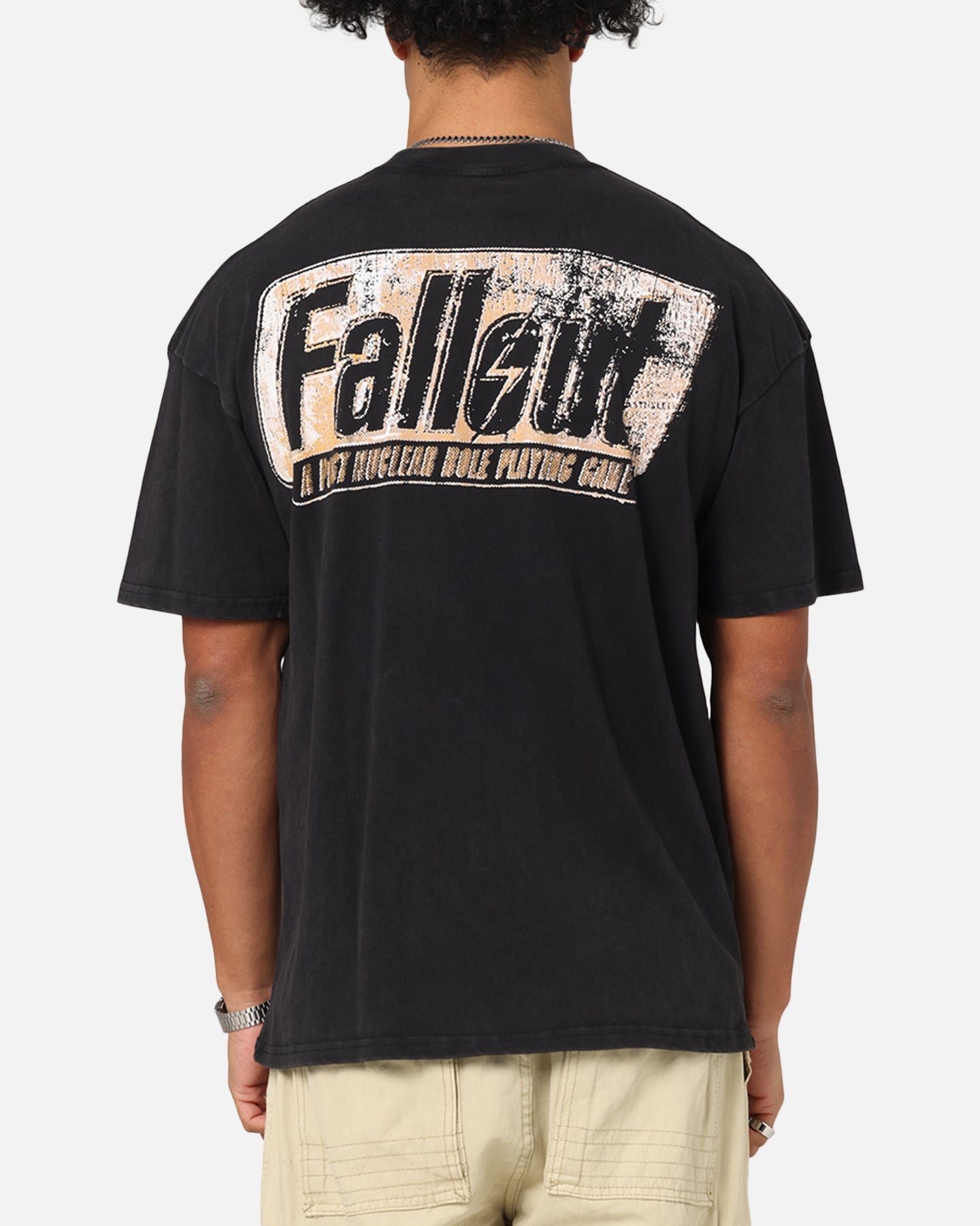 73 Studio X Fallout '97 Fallout Vintage T-Shirt Black Acidwash