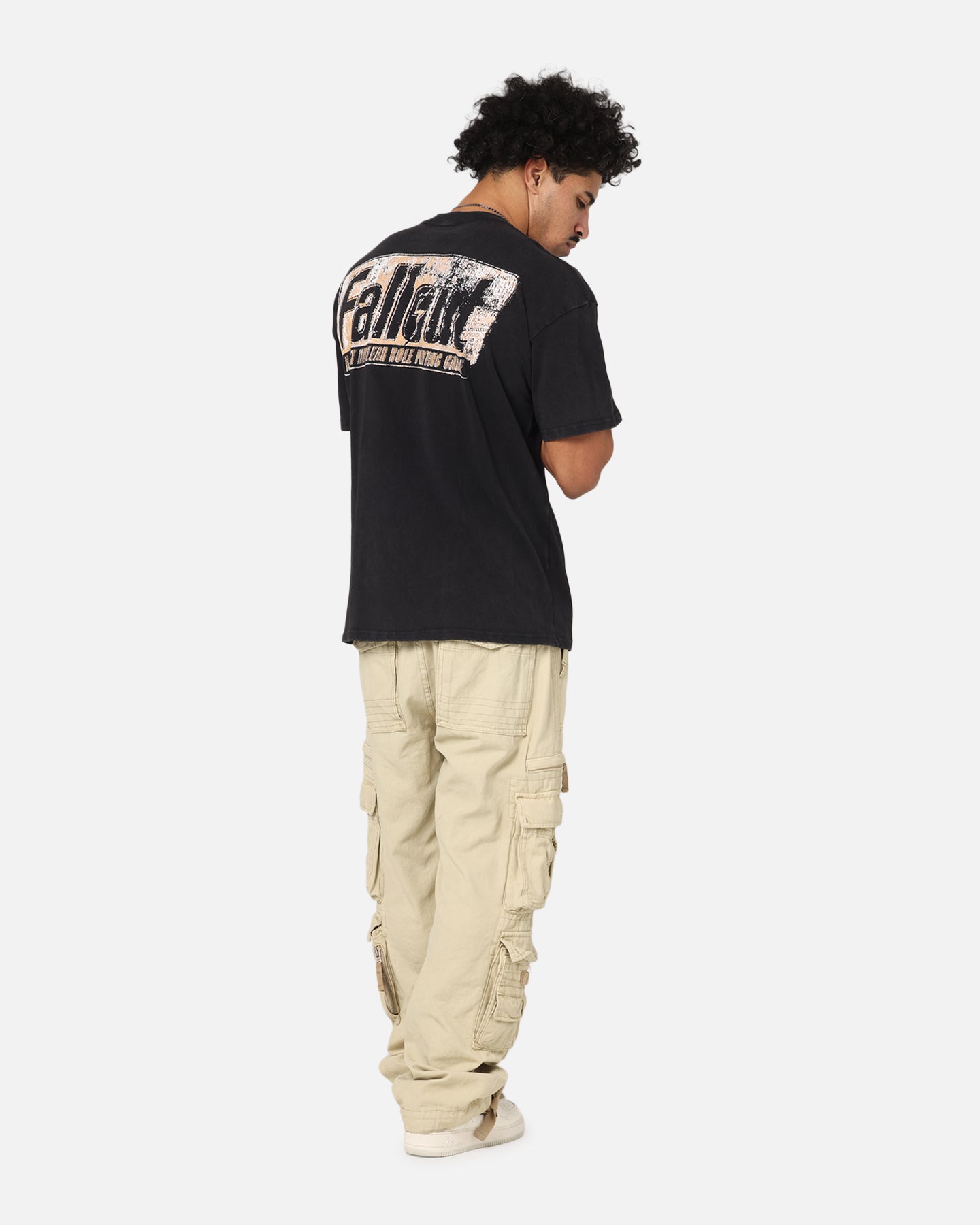 73 Studio X Fallout '97 Fallout Vintage T-Shirt Black Acidwash