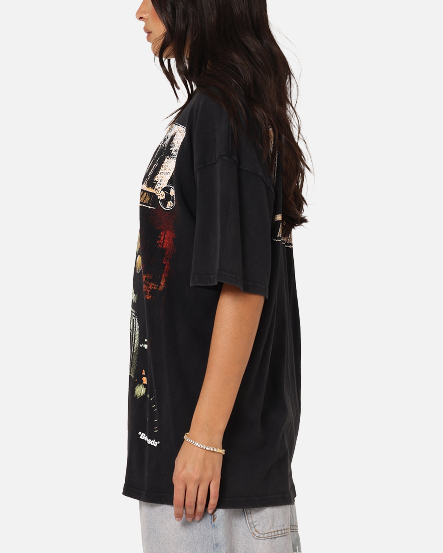73 Studio X Fallout '97 Fallout Vintage T-Shirt Black Acidwash